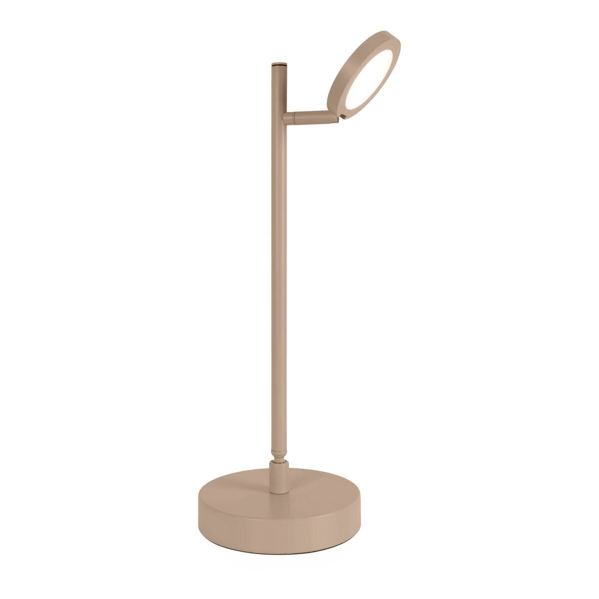 Näve Leuchten LED-Tischleuchte beige Metall B/H/T: ca. 22,6x45x16 cm