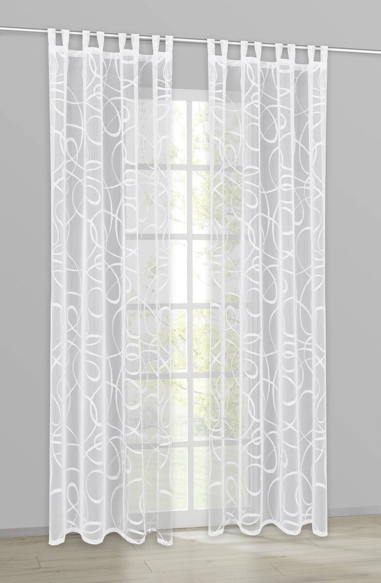 creative lifestyle Kombivorhang Isabell weiß B/L: ca. 145x245 cm