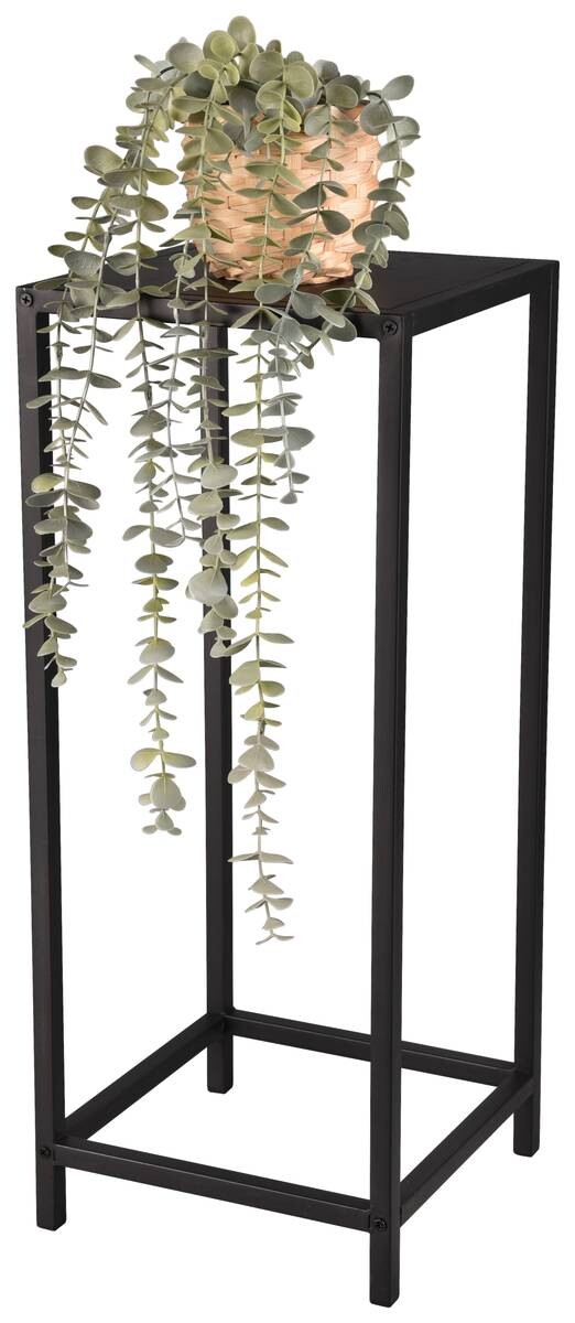 Beistelltisch Vera schwarz lackiert Metall B/H/T: ca. 25x60x25 cm