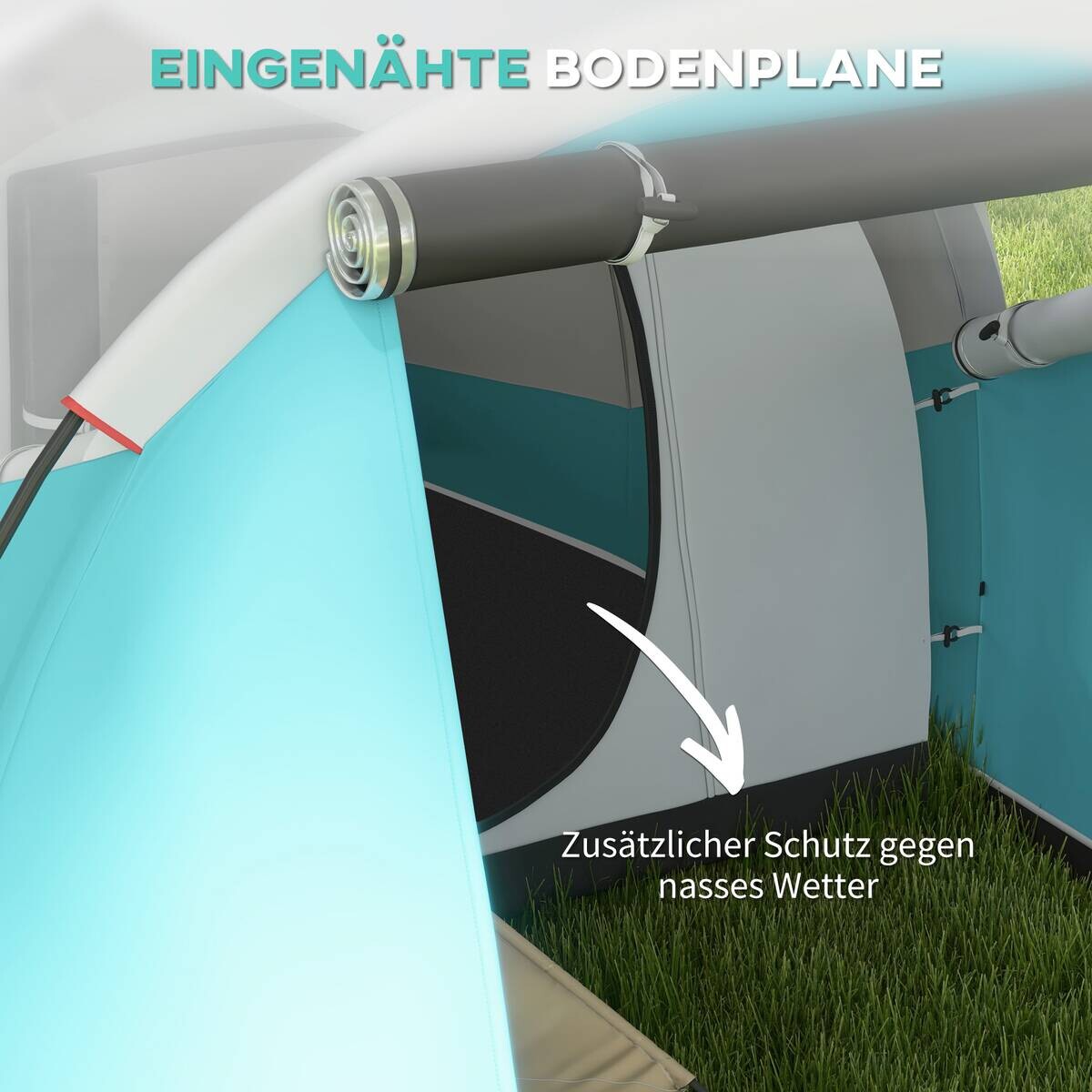Outsunny Campingzelt B/H/L: ca. 260x190x460 cm