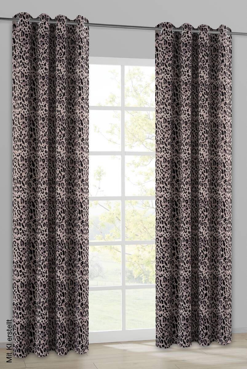 POCOline Verdunklungsvorhang Leo sand B/L: ca. 135x245 cm