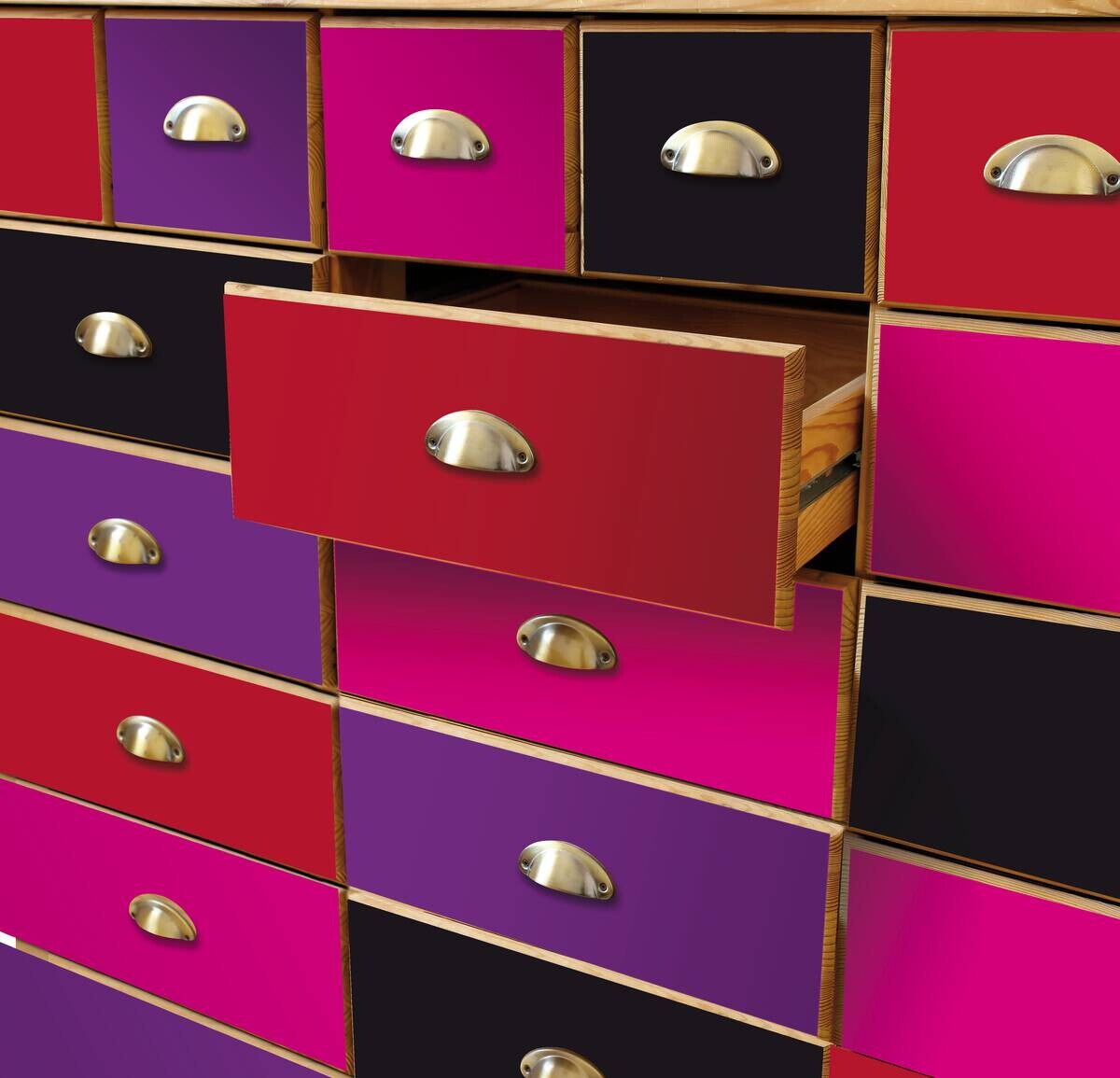 d-c-fix Dekofolie Uni Lack schwarz B/L: ca. 90x210 cm