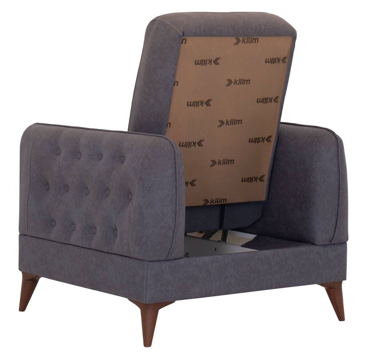 Sofa 3-2-1 Mislina blaugrau Microfaser