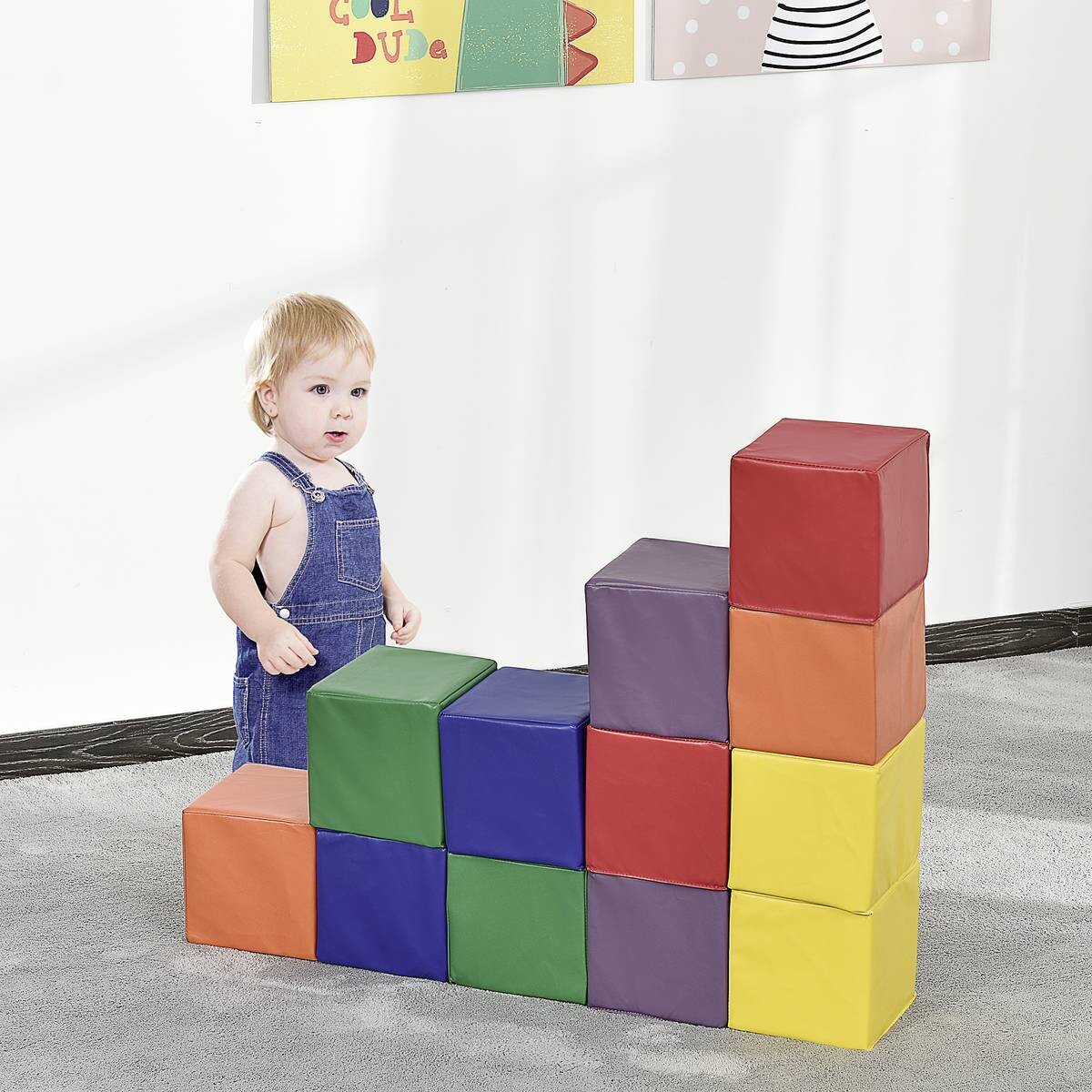 HOMCOM Schaumstoffblöcke B/H/T: ca. 20x20x20 cm