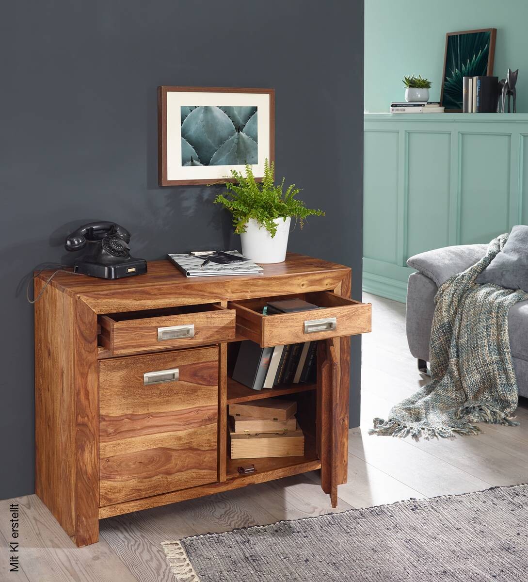 Sideboard natur B/H/T: ca. 90x70x40 cm