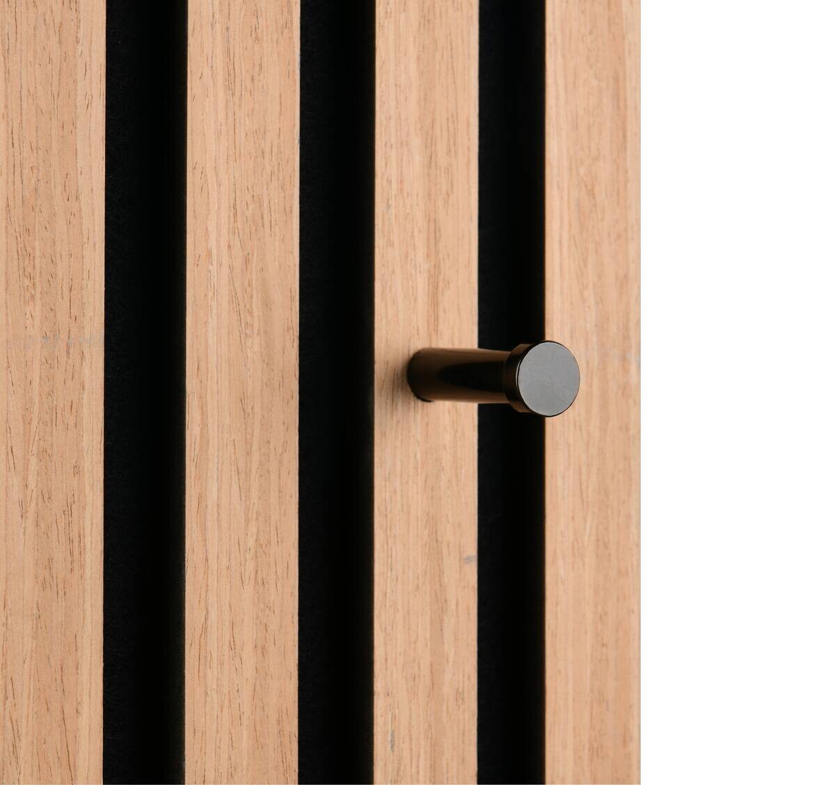 Türgarderobe Grace Eiche Artisan Nachbildung schwarz B/H/T: ca. 30x100x7 cm