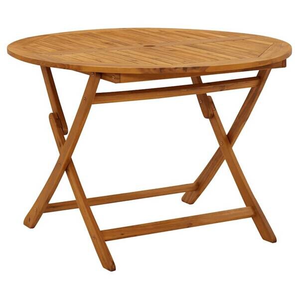 vidaXL Klapptisch braun Akazie B/H/L: ca. 110x75x110 cm