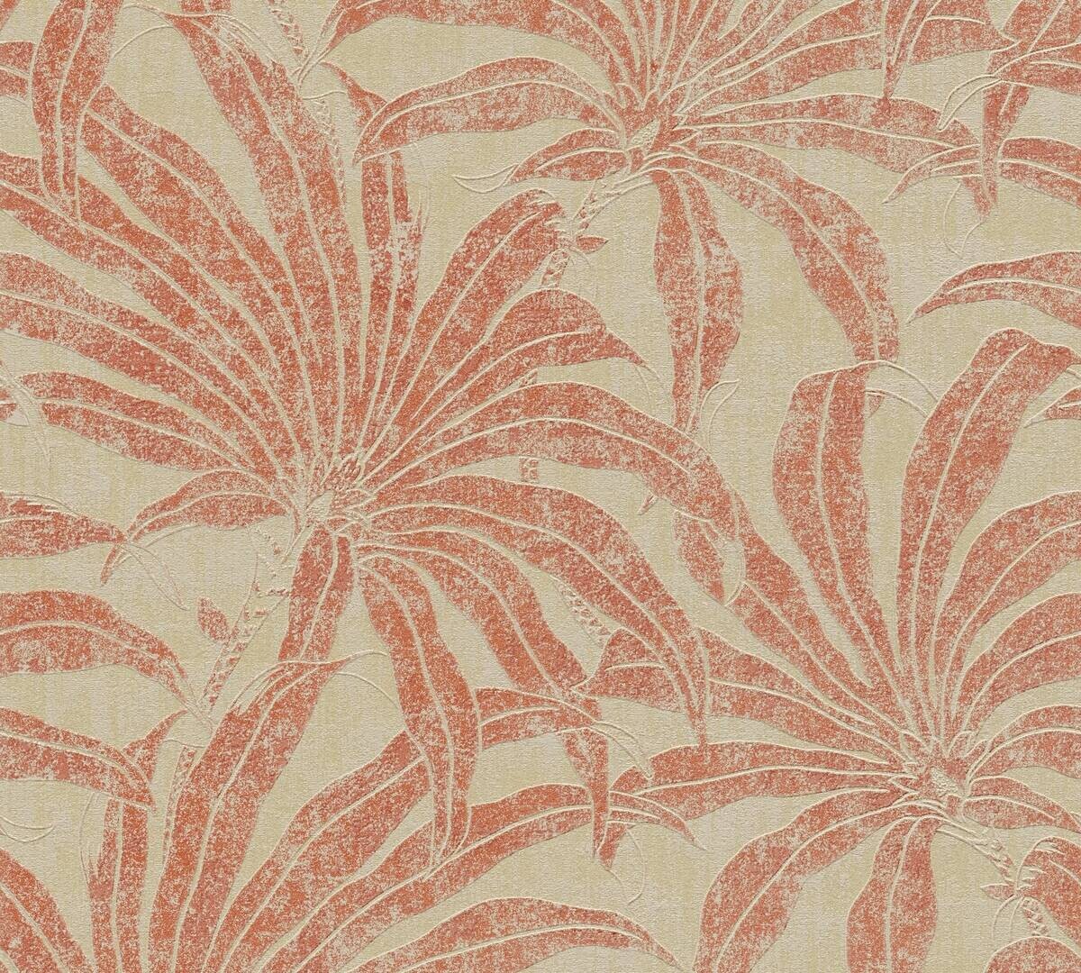 A.S.Creation Vliestapete rot orange beige B/H/D: ca. 53x1005x9,6 cm