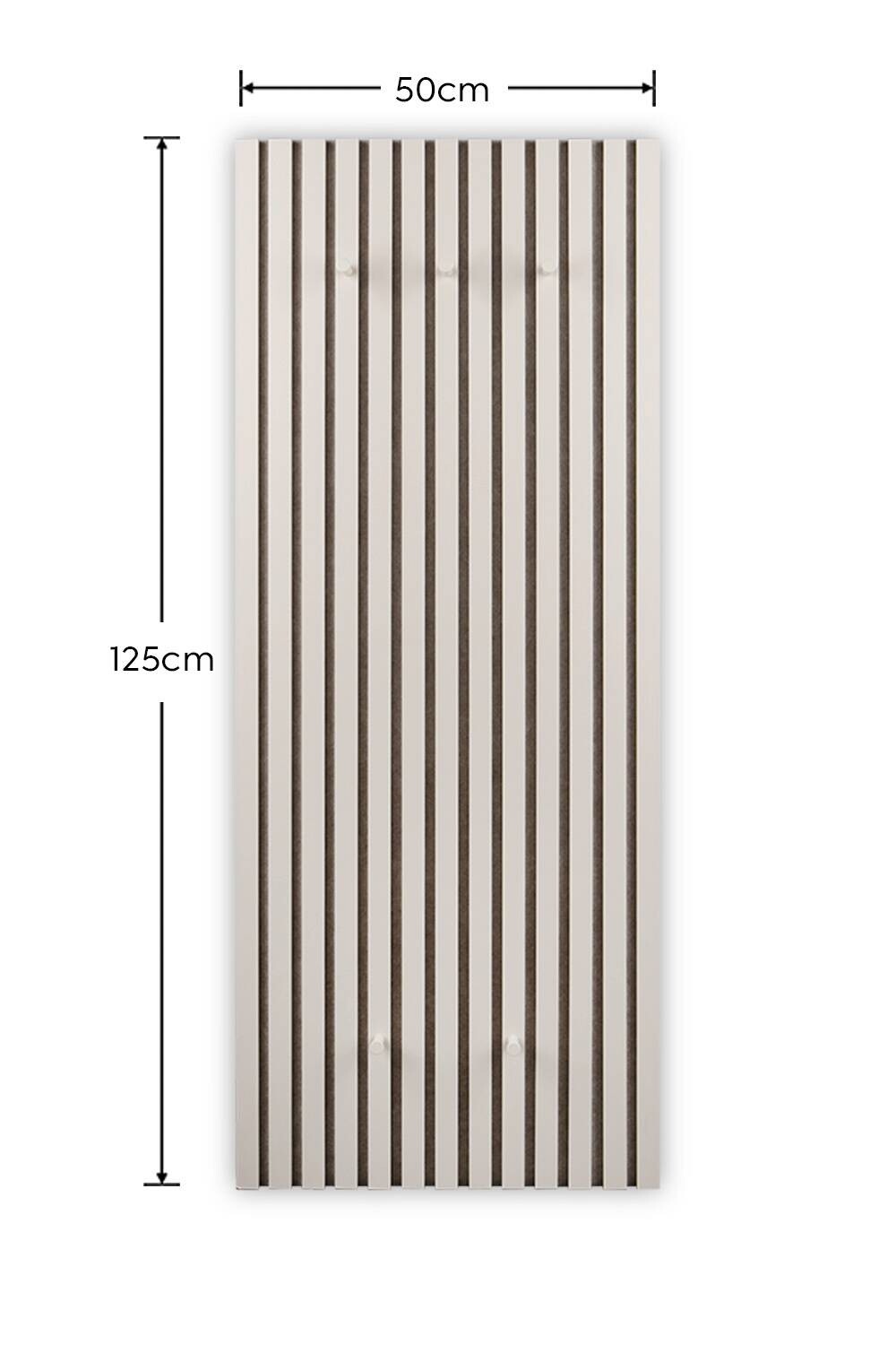 Wandpaneel Grace sand MDF Filz B/H/T: ca. 50x125x7 cm