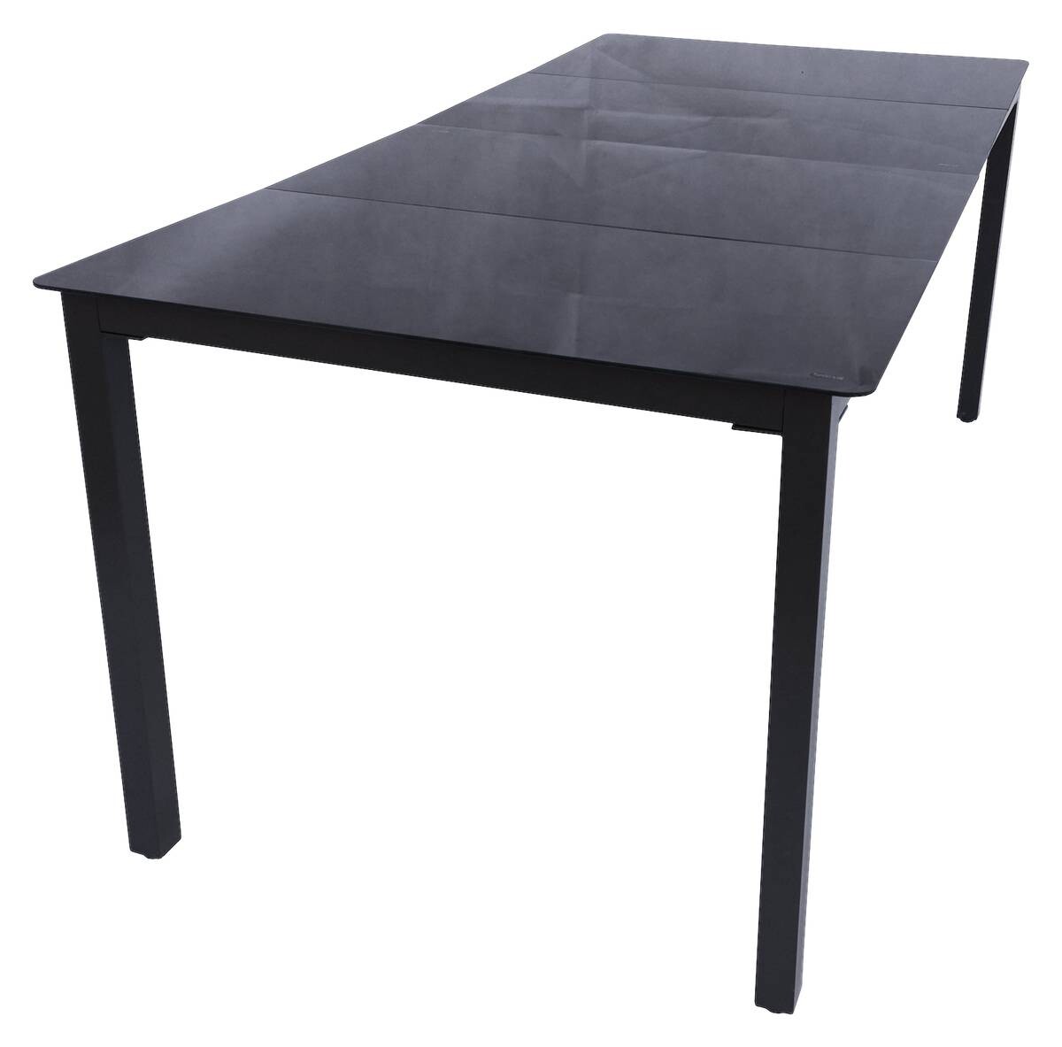 VCM Gartentisch anthrazit Aluminium B/H/L: ca. 90x73x180 cm