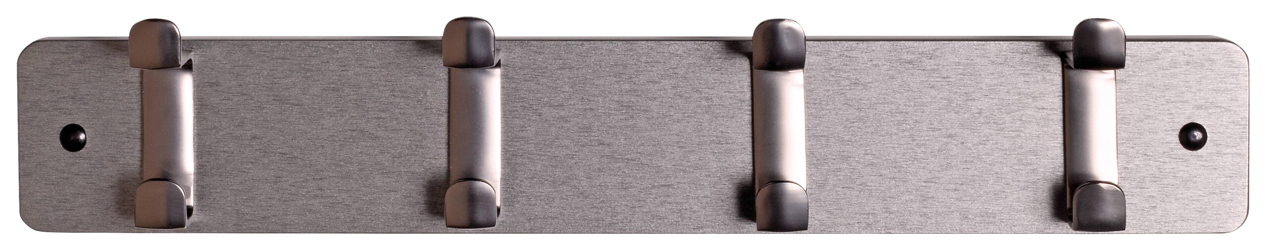 Garderobenleiste grau Metall B/H/T: ca. 45x7x6 cm