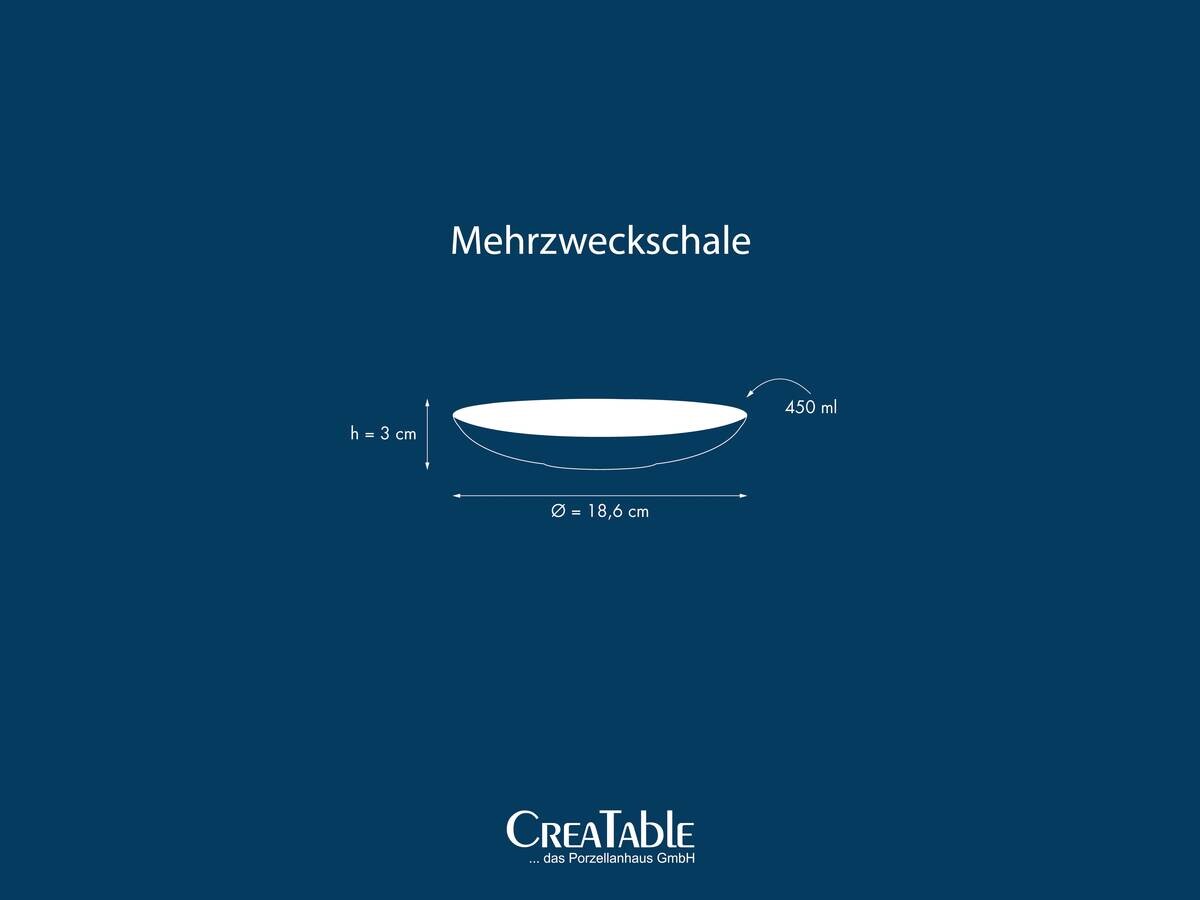 CreaTable Mehrzweckschalen Freunde des Waldes braun Steinzeug D: ca. 18,6 cm
