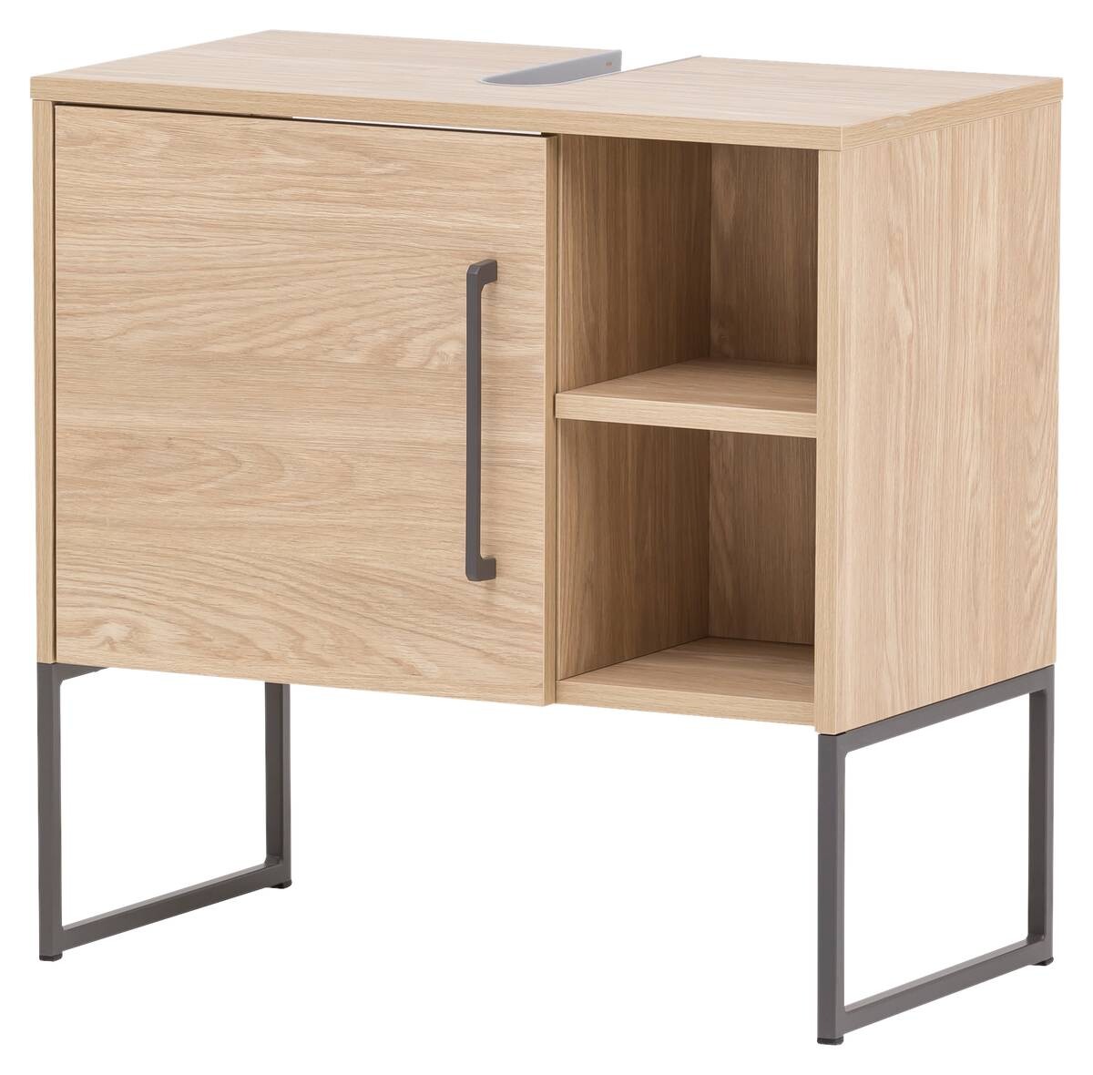 Waschbeckenunterschrank Limone Eiche hell Nachbildung B/H/T: ca. 60,4x59,5x33 cm