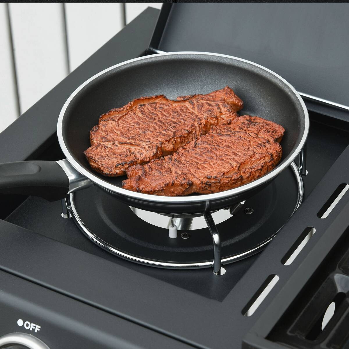 Outsunny Gasgrill Stahl B/H/L: ca. 50x100x110 cm