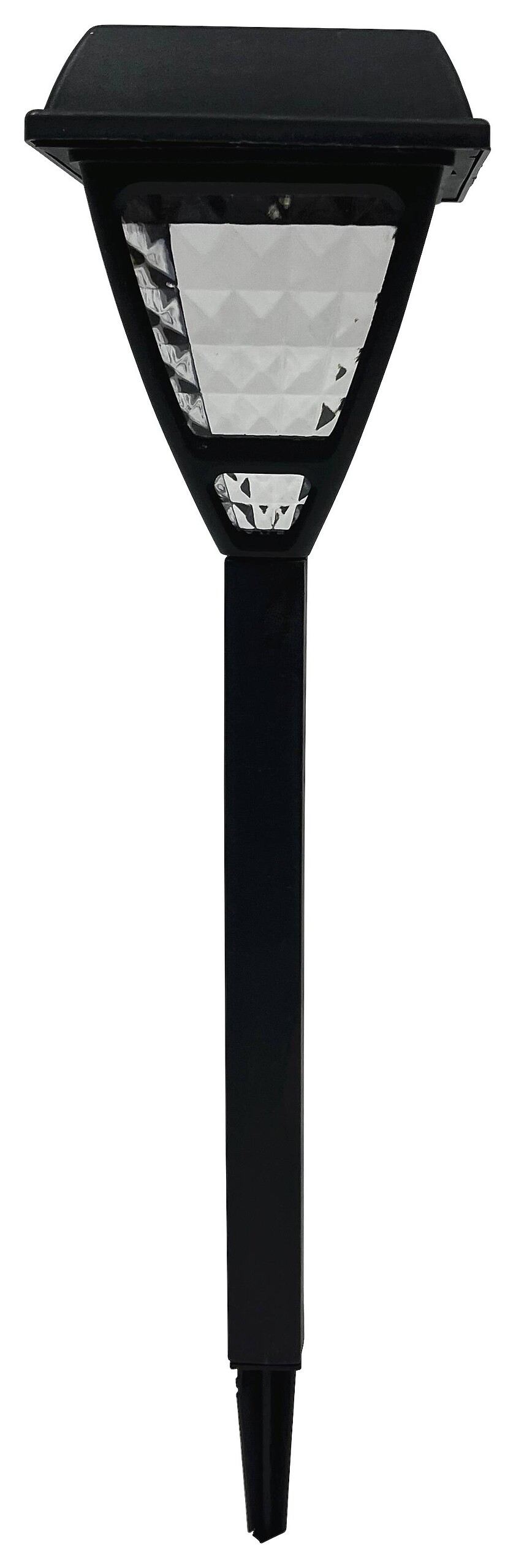 Solarleuchte schwarz Kunststoff H/D: ca. 41,5x9 cm