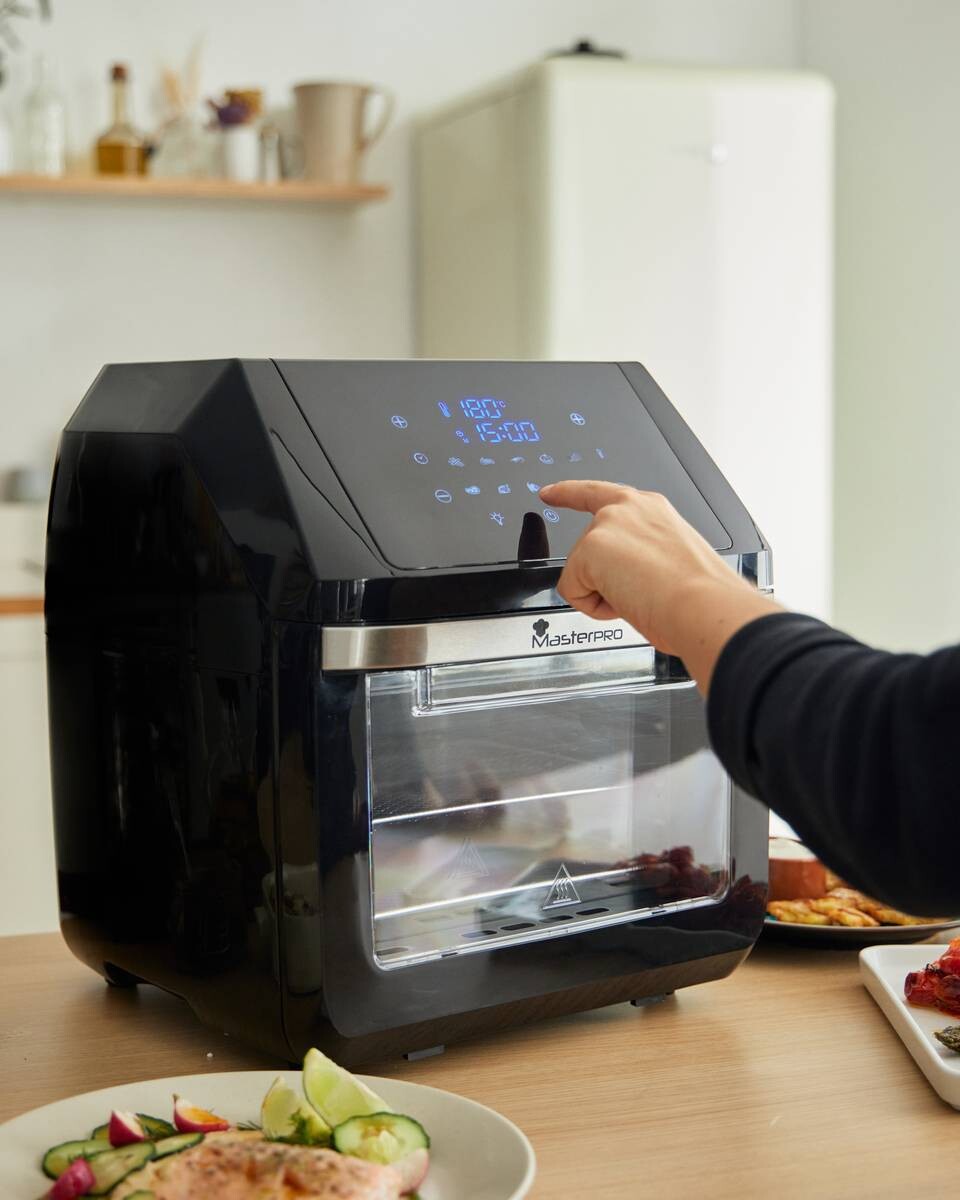 MASTERPRO Heißluftfritteuse BGMP-9310 Rocket schwarz Kunststoff B/H/T: ca. 37,5x43x37,5 cm ca. 11 l