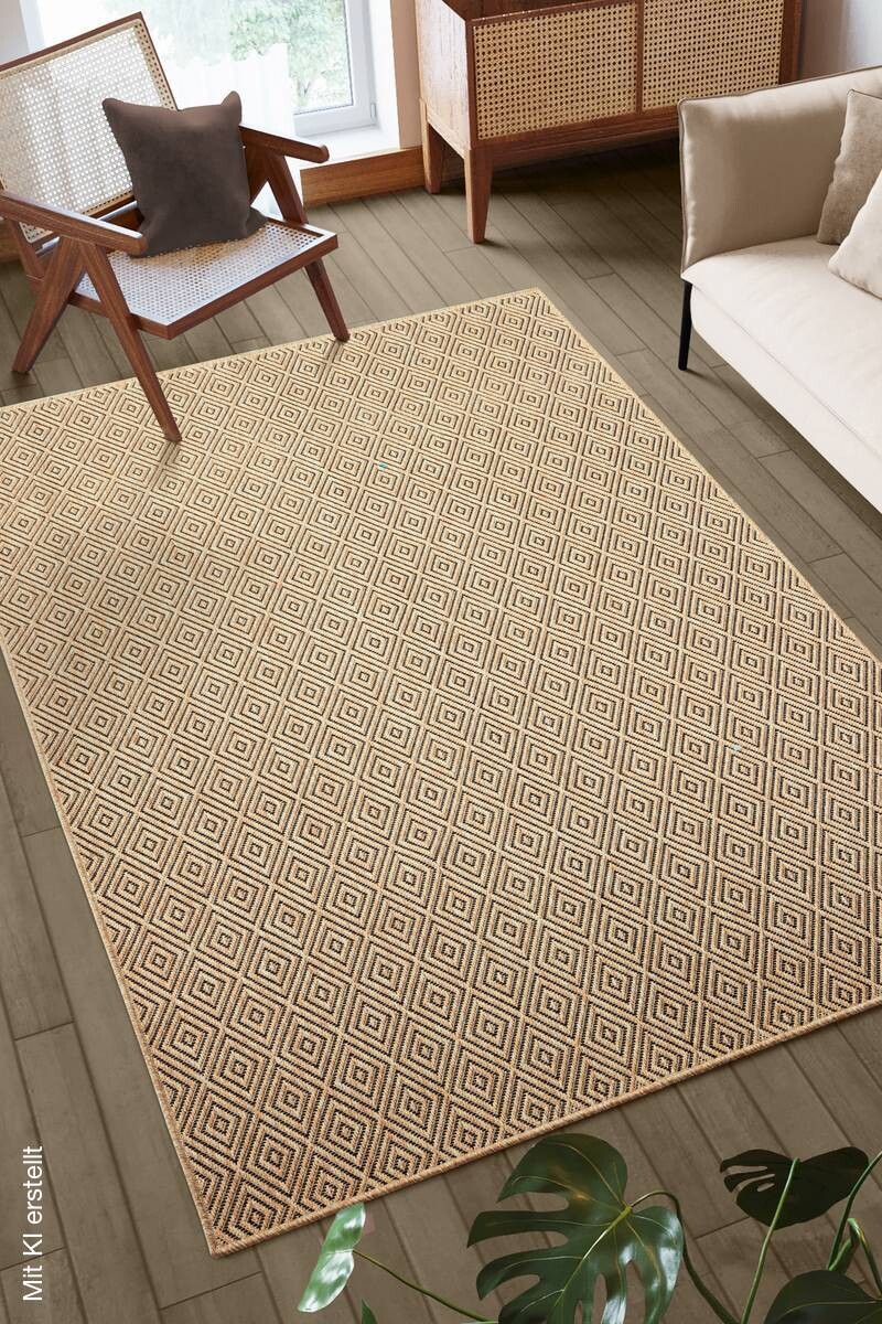 Merinos Teppich Kenzy natur B/L: ca. 200x290 cm