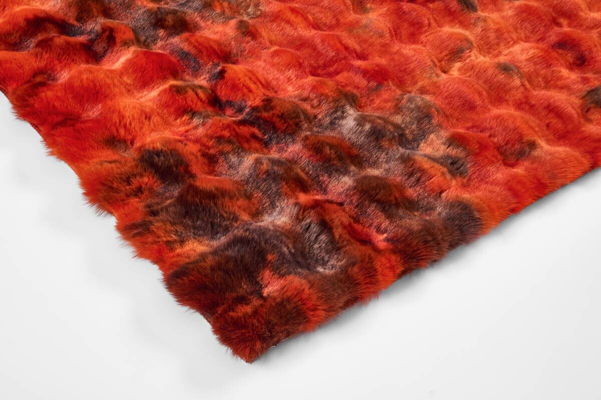 Fellimitat Moyo Batik rot B/L: ca. 160x230 cm