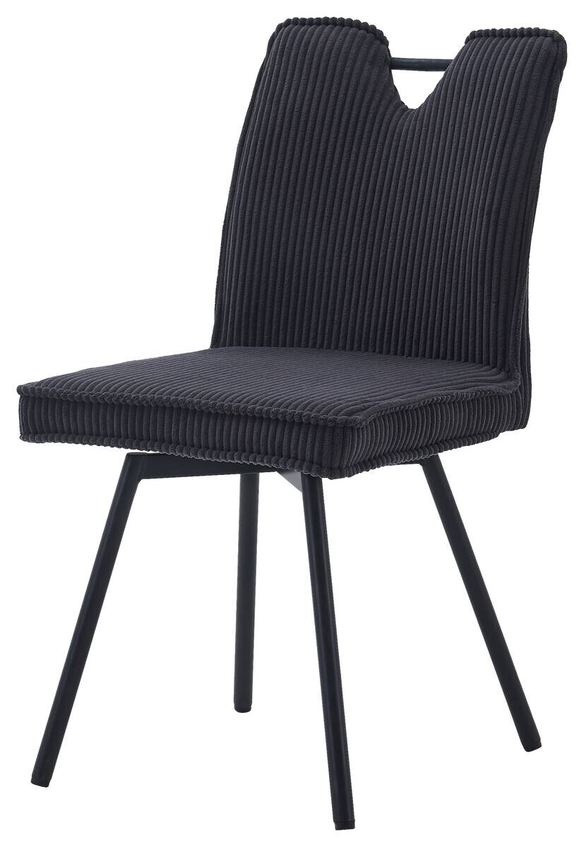 Stuhl Lara anthrazit Kord B/H/T: ca. 47x89x58 cm