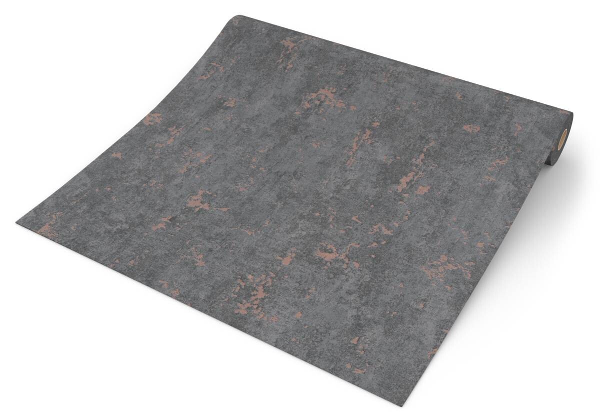 Erismann Vliestapete Betonoptik dunkelgrau bronze B/L: ca. 53x1005 cm