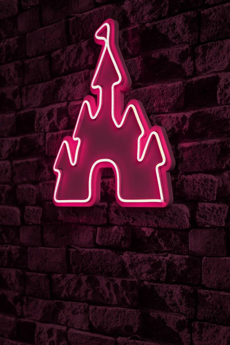 Opviq LED-Wandleuchte rosa PVC B/H/T/L: ca. 35x40x2x35 cm