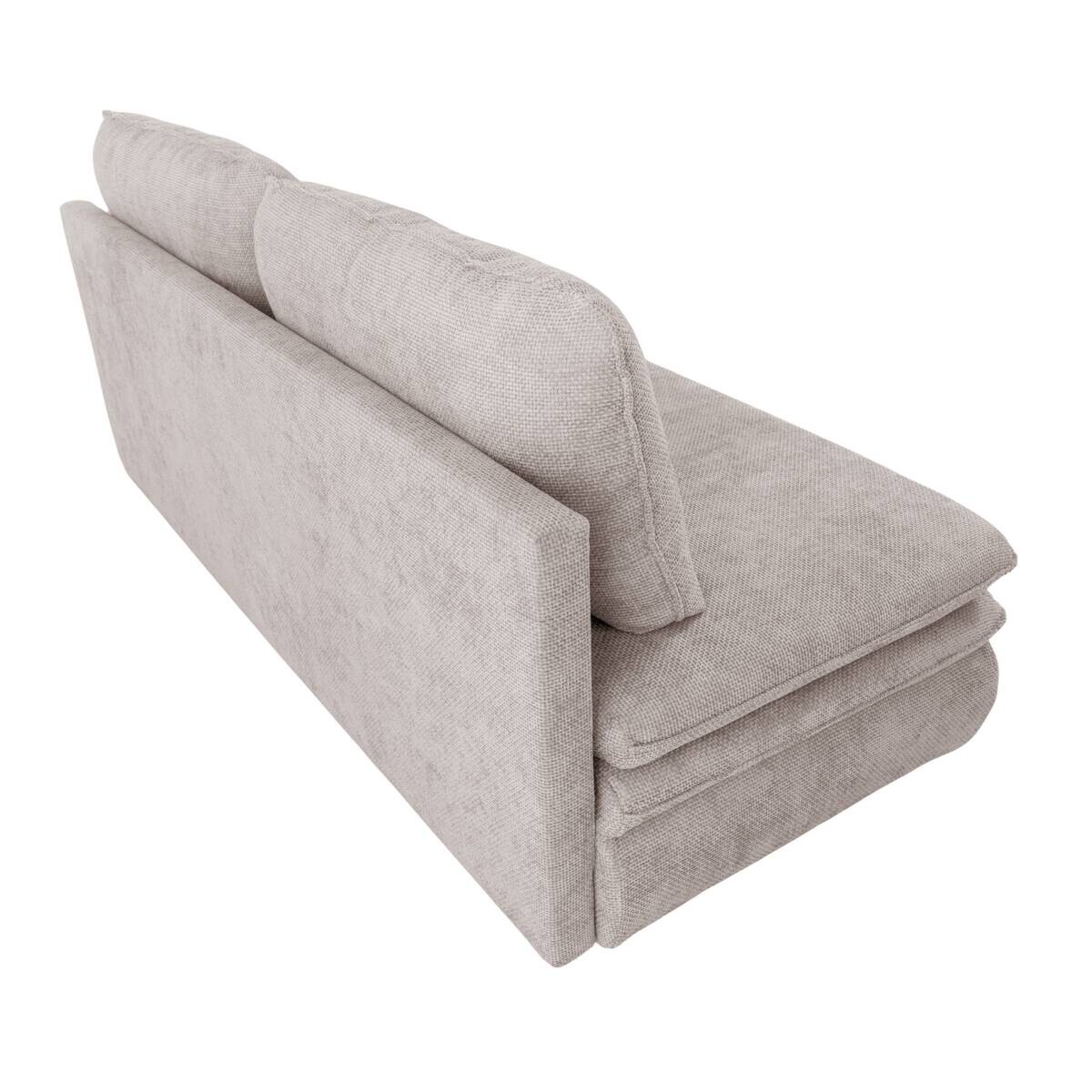 Schlafsofa Greige Microfaser B/H/T: ca. 200x89x85 cm