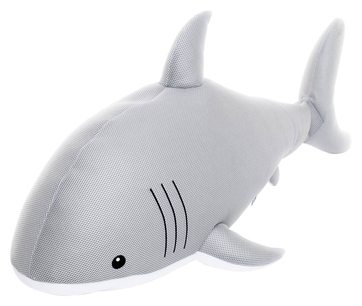 Westmann Sitzsack Schwimmtier Hai grau Kunststoff B/H/T: ca. 111x38x45 cm
