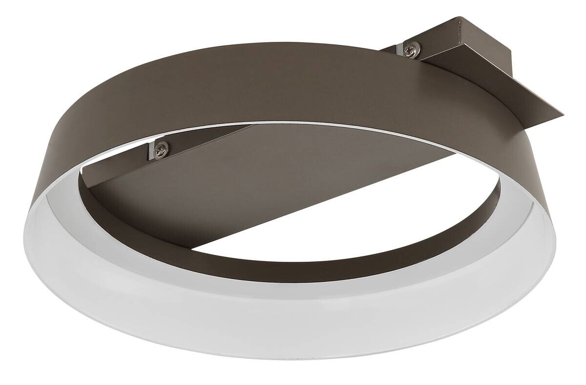 GLOBO Deckenleuchte kaffee Opal Metall Kunststoff B/H/L: ca. 25x7,5x26 cm 1 Brennstellen
