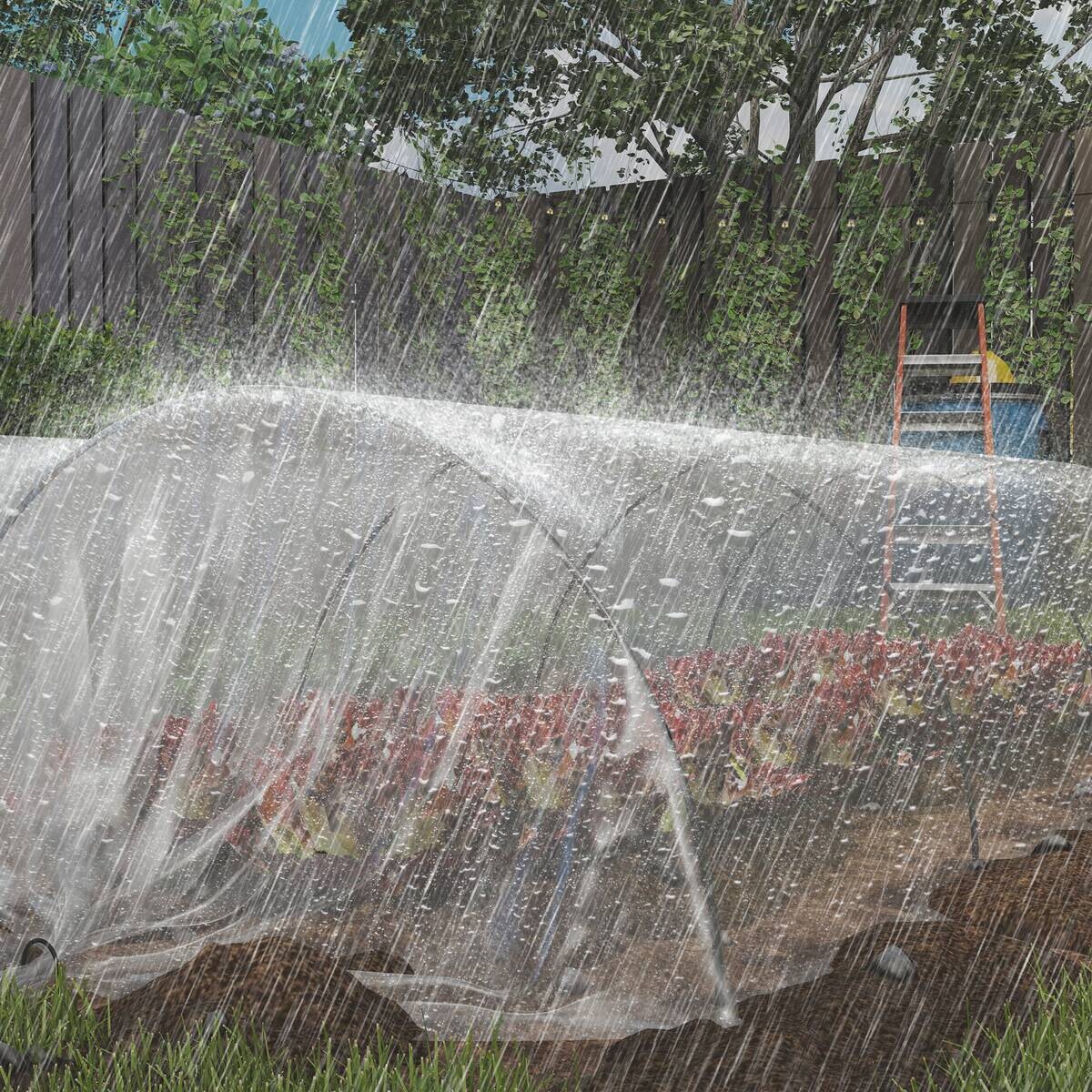 Outsunny Gewächshausfolie B/H/L: ca. 700x1x800 cm