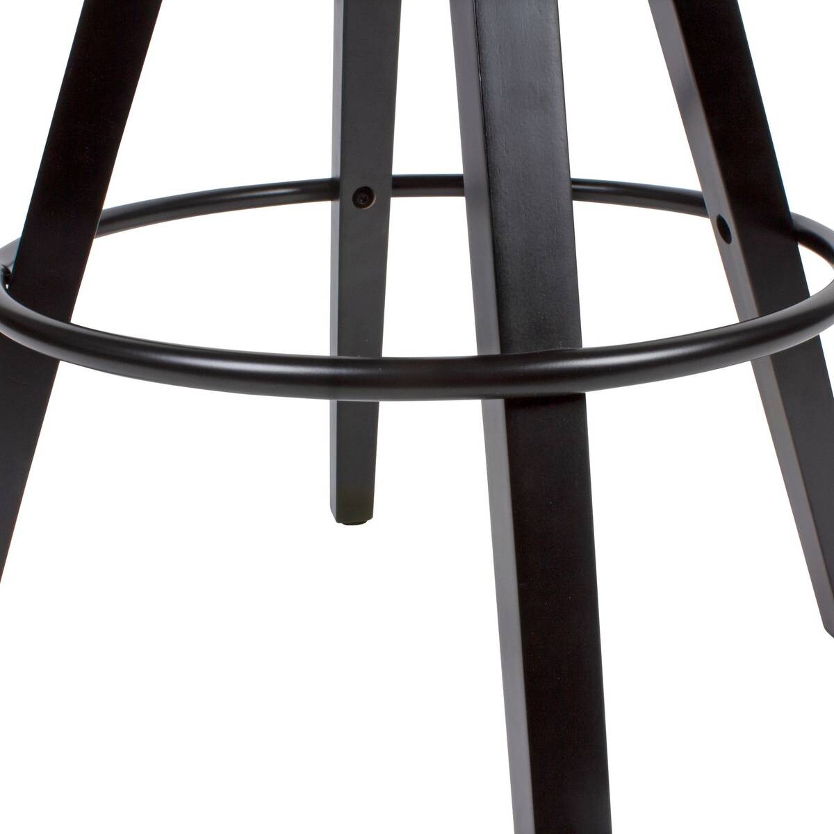 Barhocker 2er-Set schwarz Kunstleder B/H/T: ca. 44x113x39 cm