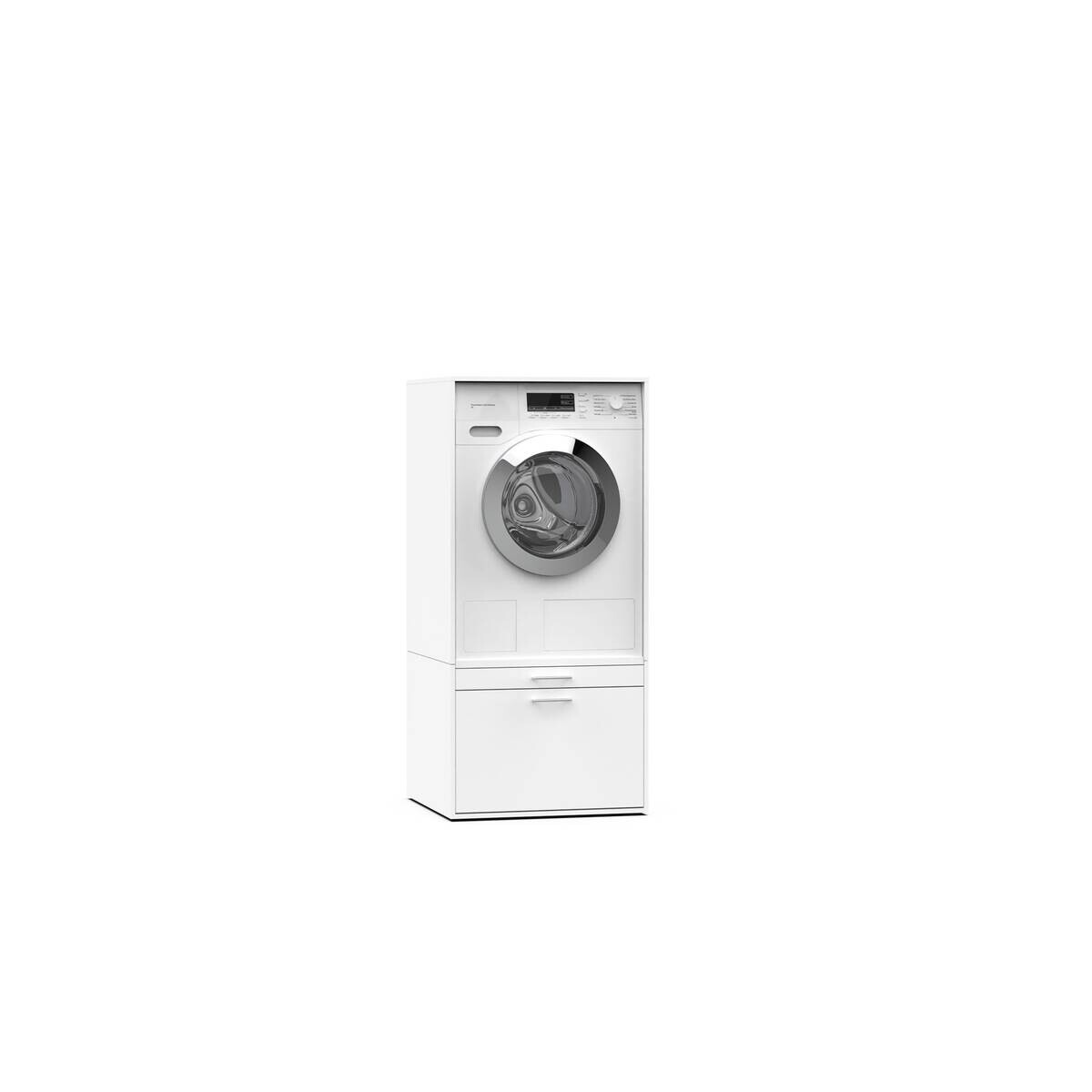 Washcab Waschmaschinenschrank WCBA142 weiß B/H/T: ca. 66,5x142x67,5 cm