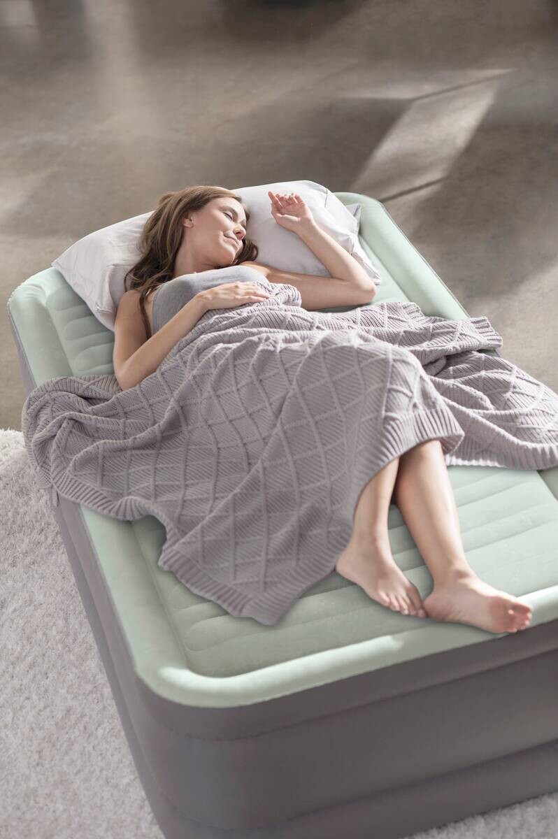Intex Luftbett hellgrau B/H/L: ca. 99x46x191 cm