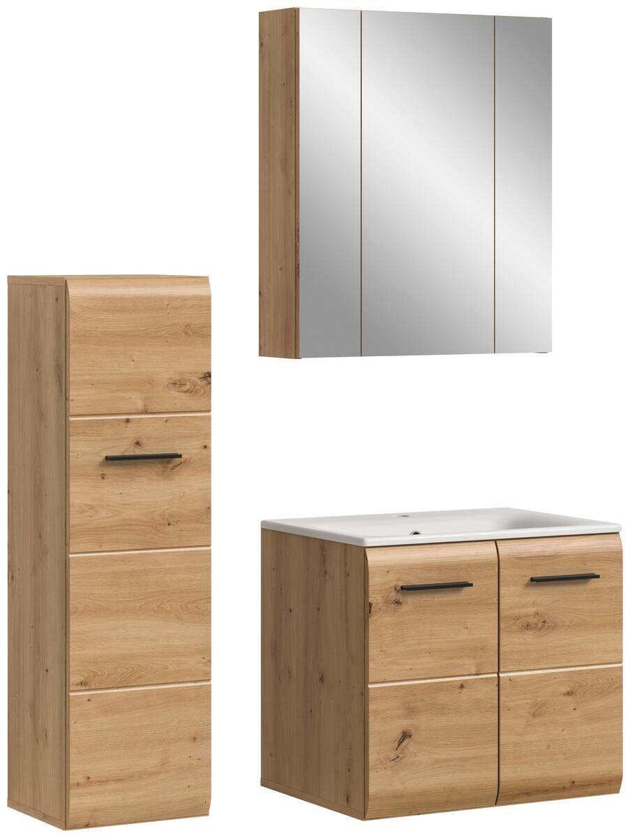 Badezimmer-Set Ice Artisan Oak Nachbildung B/H/T: ca. 105x185x46 cm