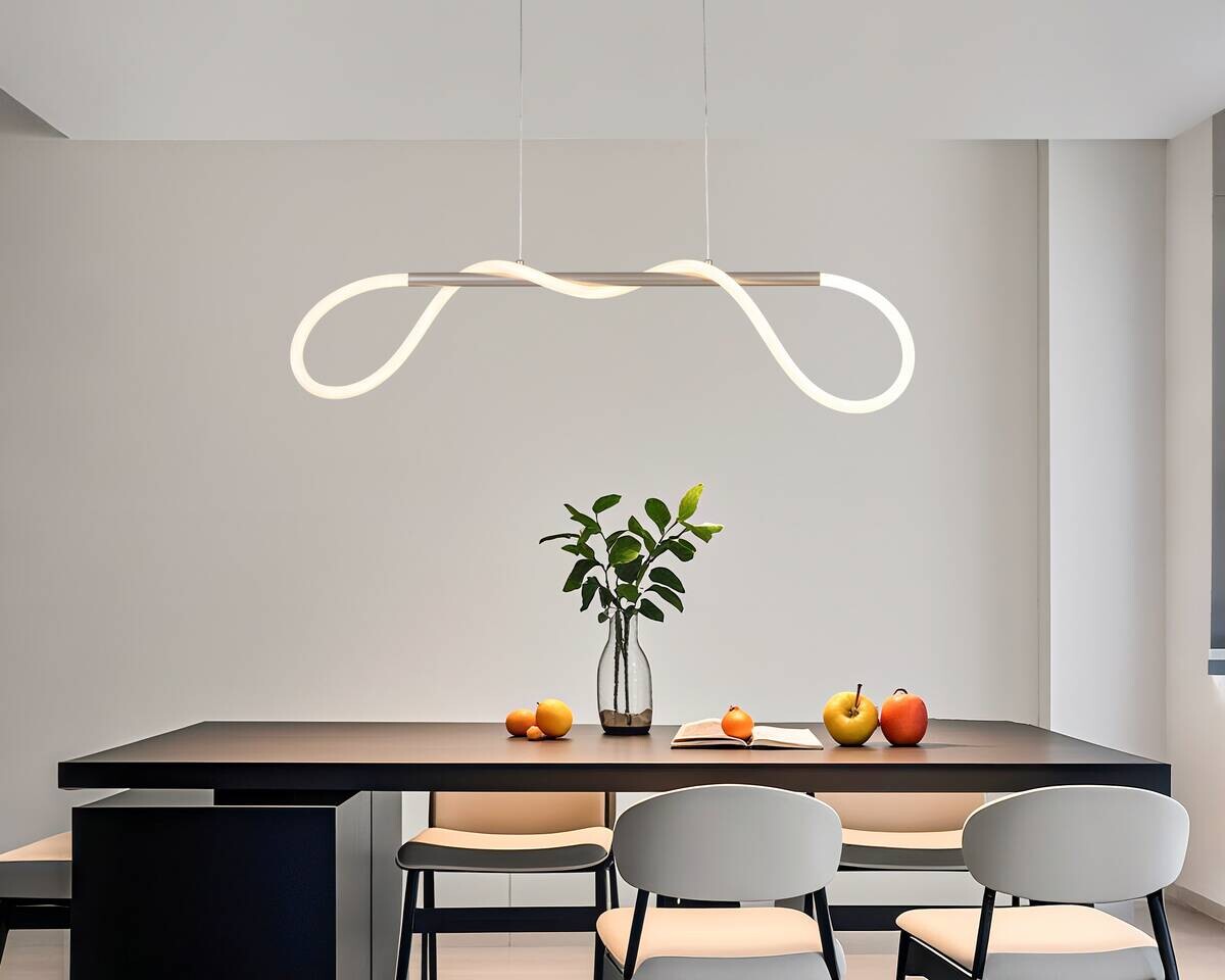 Nolo LED-Pendelleuchte Tube champagner B/H: ca. 80x120 cm