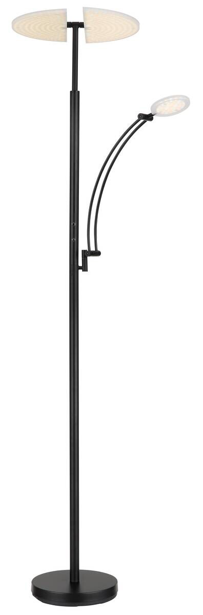GLOBO LED-Deckenfluter schwarz Metall Acryl B/H/L: ca. 40,5x183x80 cm 1 Brennstellen
