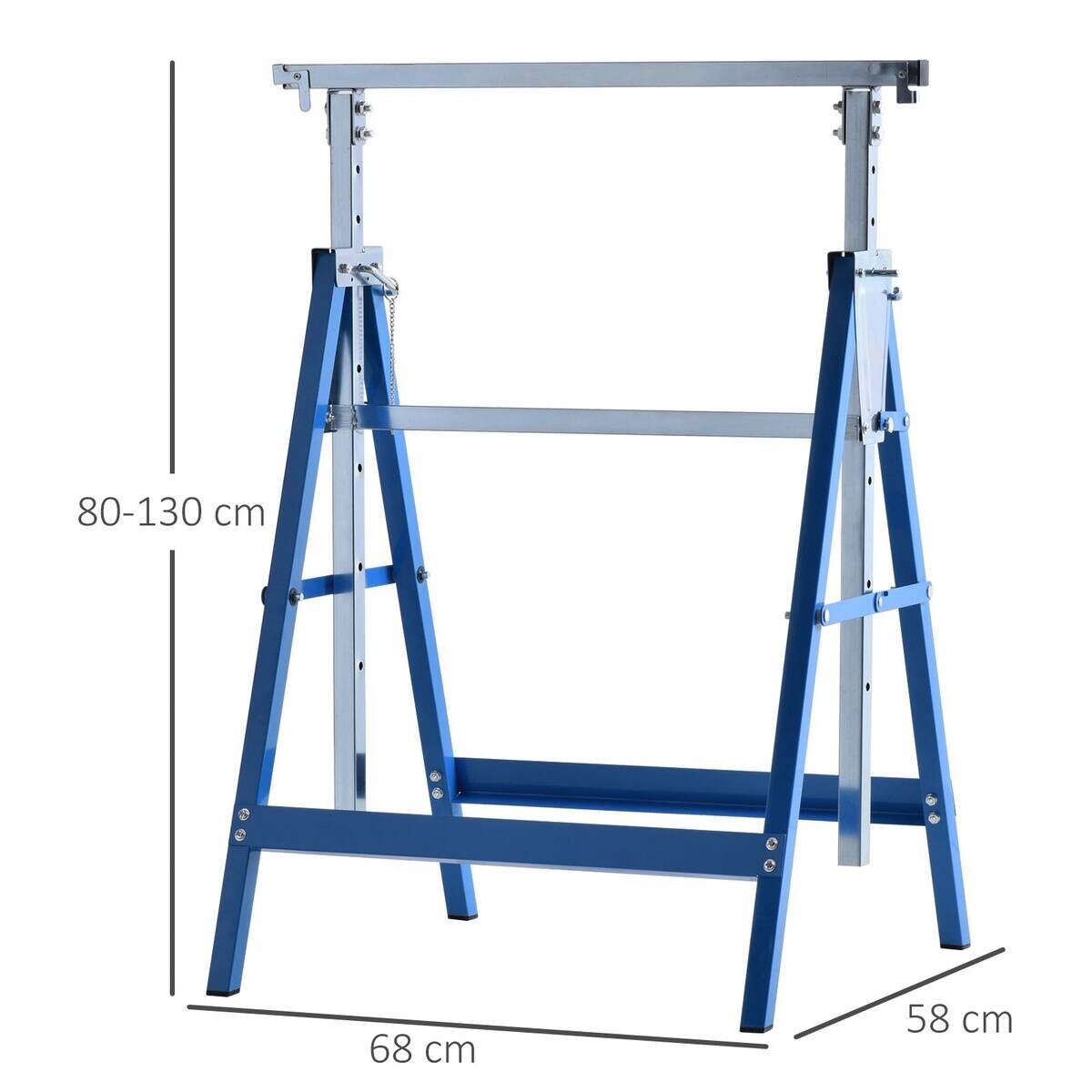 Werkstatt-Zubehör blau B/H/L: ca. 58x68x130 cm