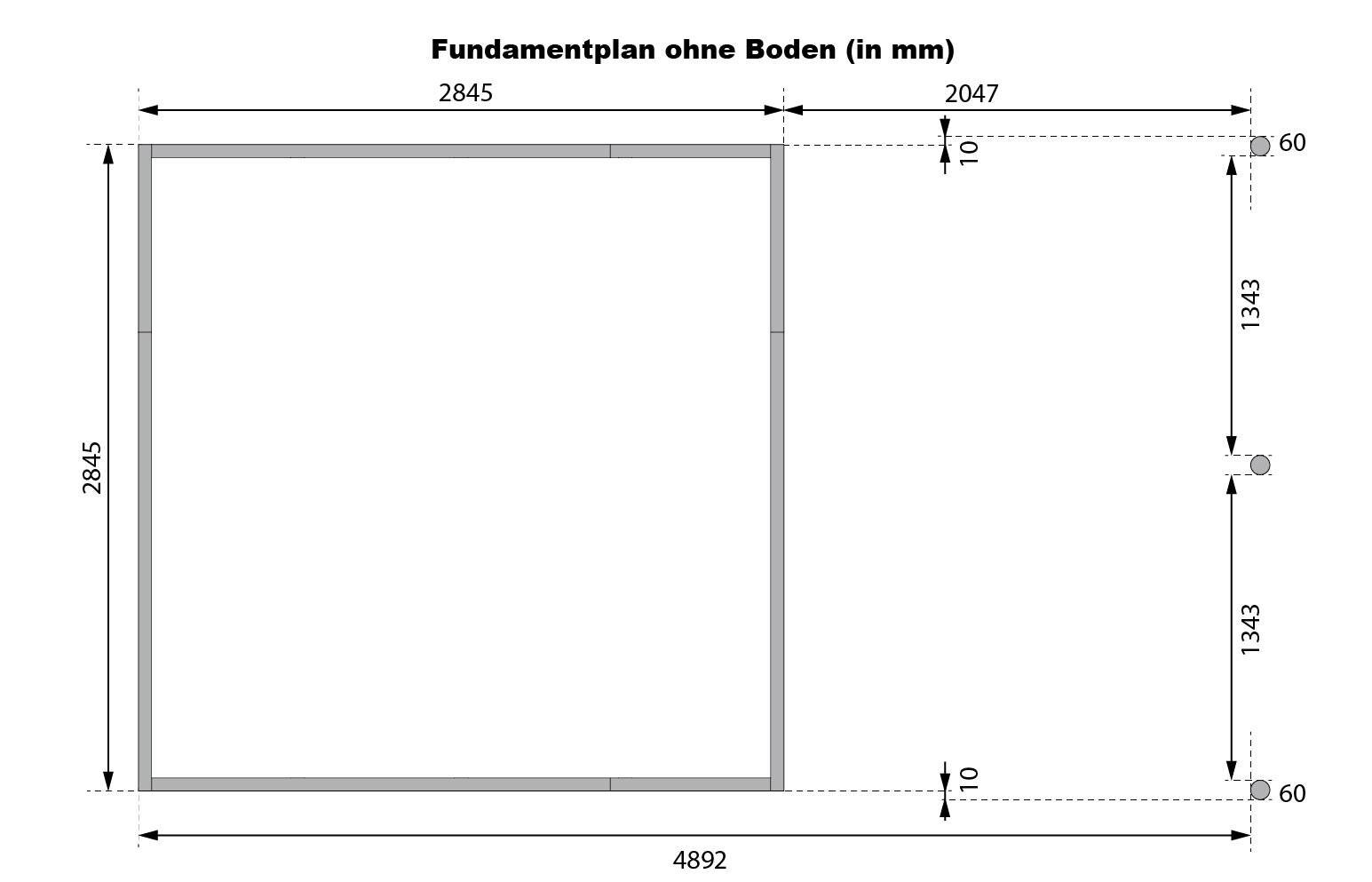 Karibu Gartenhaus Indra 3,5 grau B/H/T: ca. 289x213x289 cm