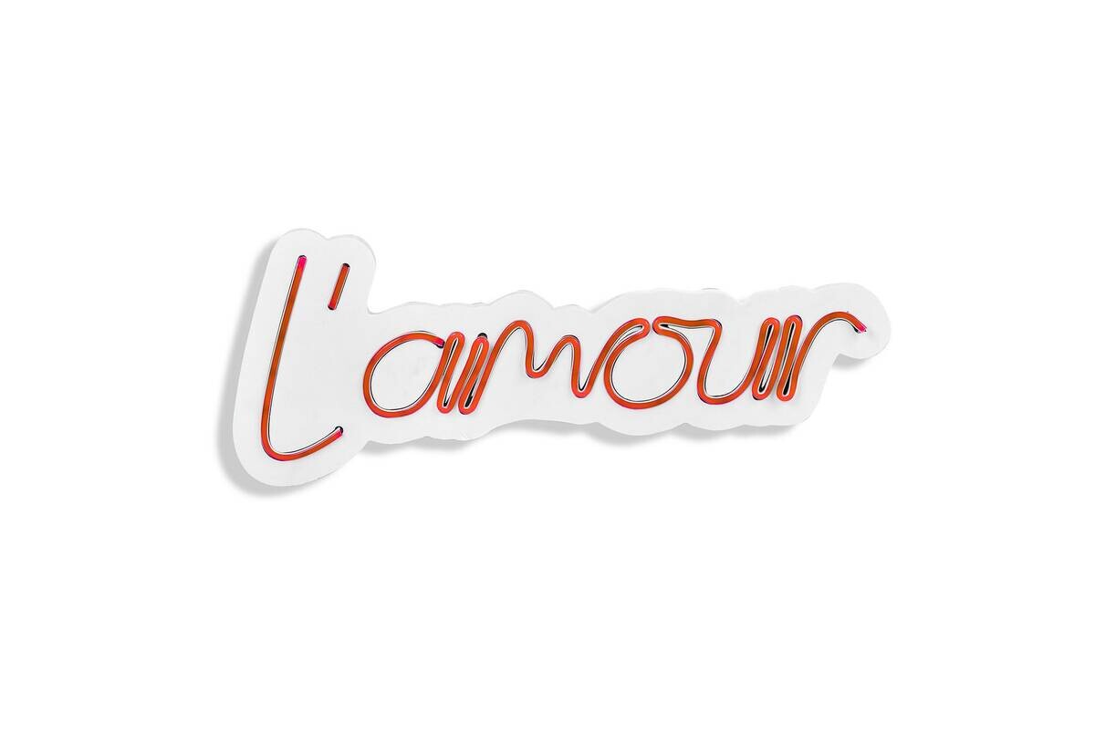 Opviq LED-Wandleuchte rot PVC B/H/T/L: ca. 41x18x2x41 cm
