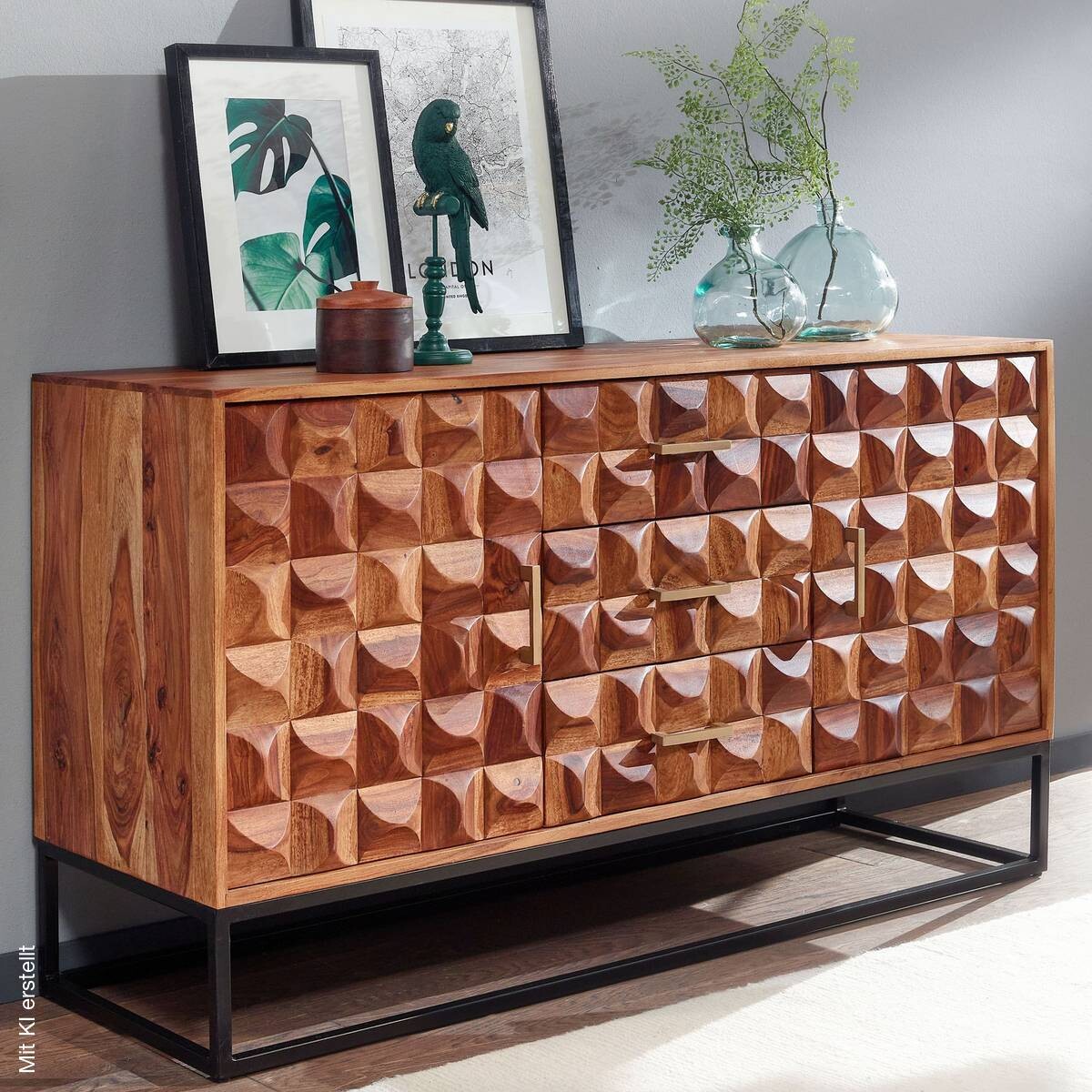 Sideboard rosenholz Nachbildung B/H/T: ca. 145x81x45 cm