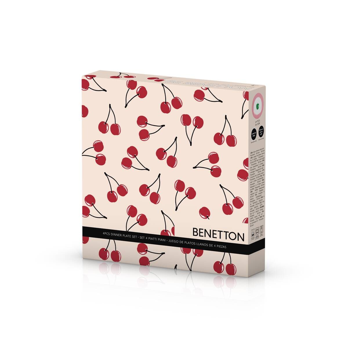 BENETTON Essteller Fruits pink Porzellan