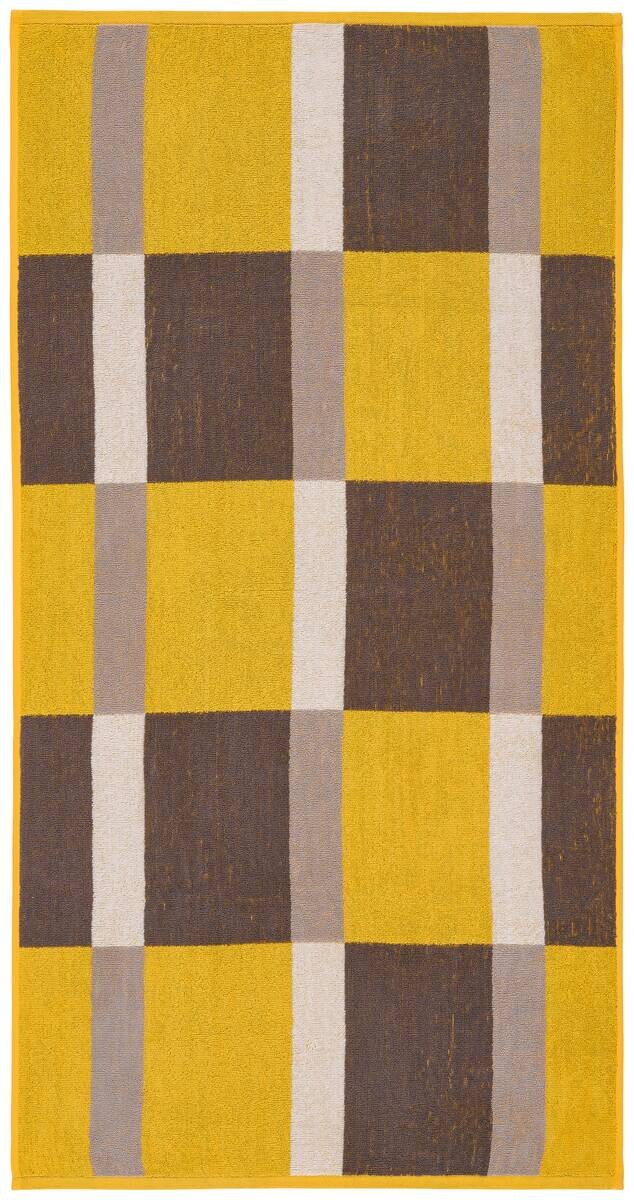 Duschtuch gelb 100% Baumwolle B/L: ca. 70x140 cm