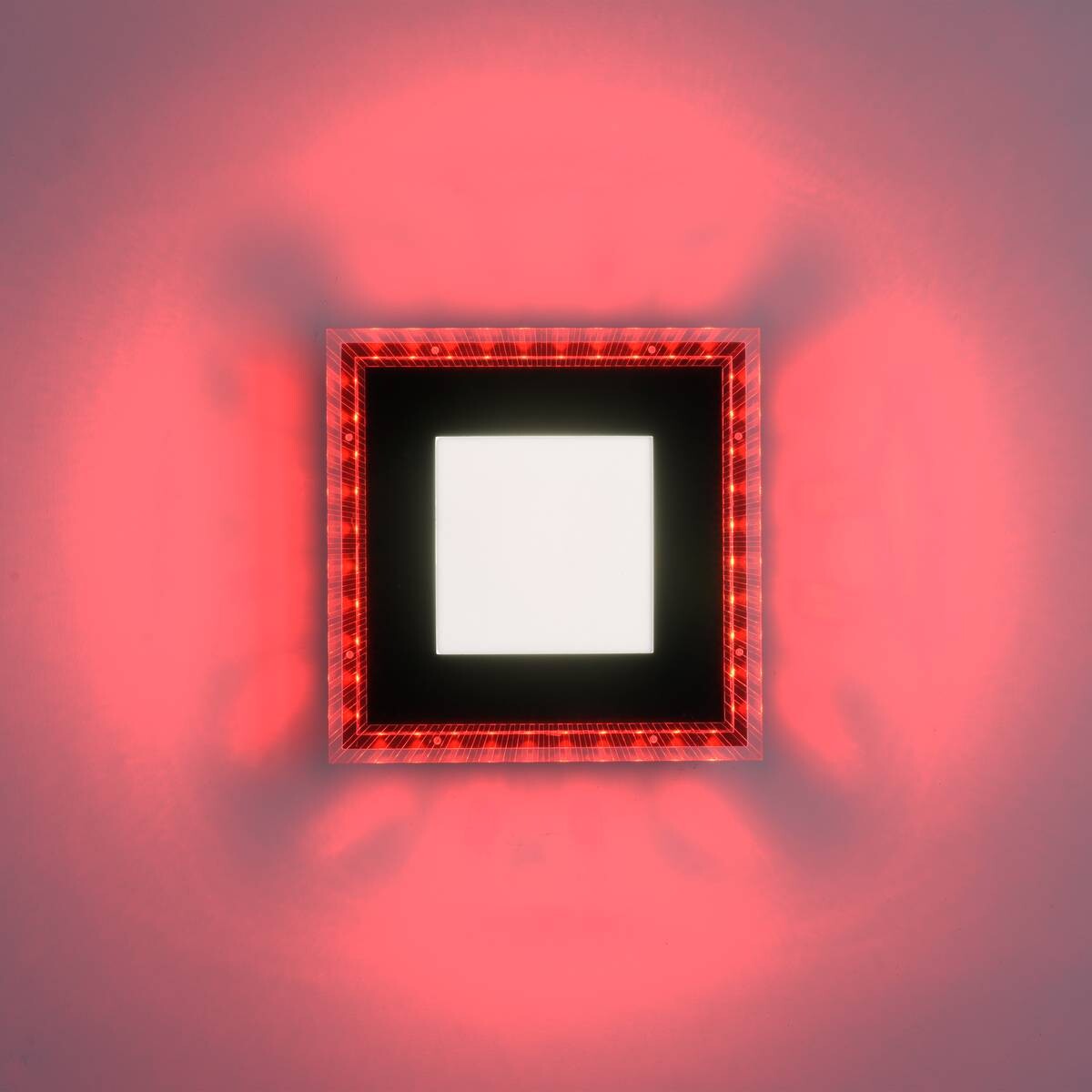 Just Light LED-Deckenleuchte 14510-18 schwarz Kunststoff B/H/L: ca. 20x5x20 cm