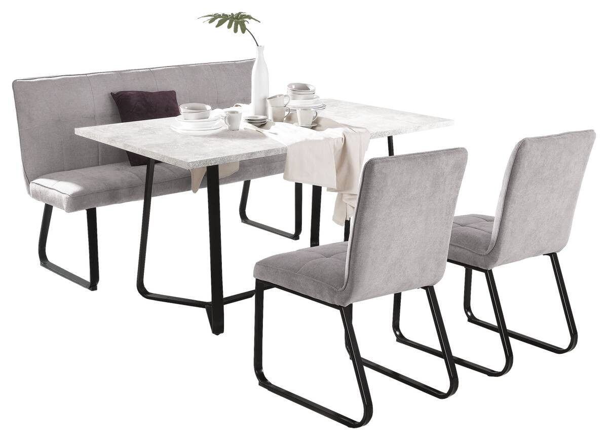 Bank TALEA hellgrau B/H/T: ca. 140x92x59 cm