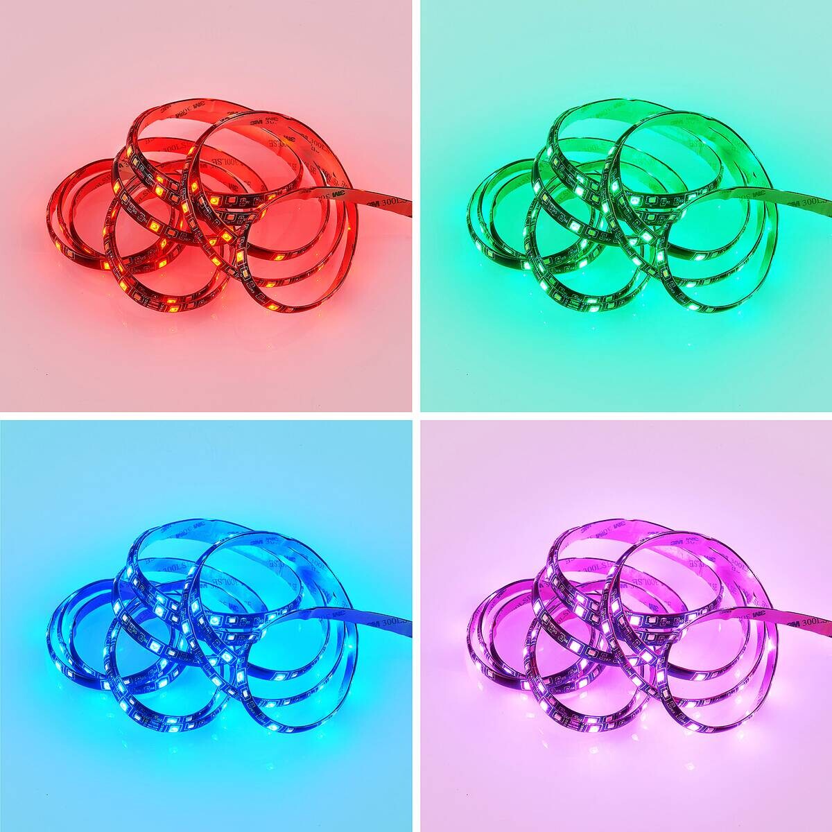 Lichtband schwarz Kunststoff B/L: ca. 1x300 cm