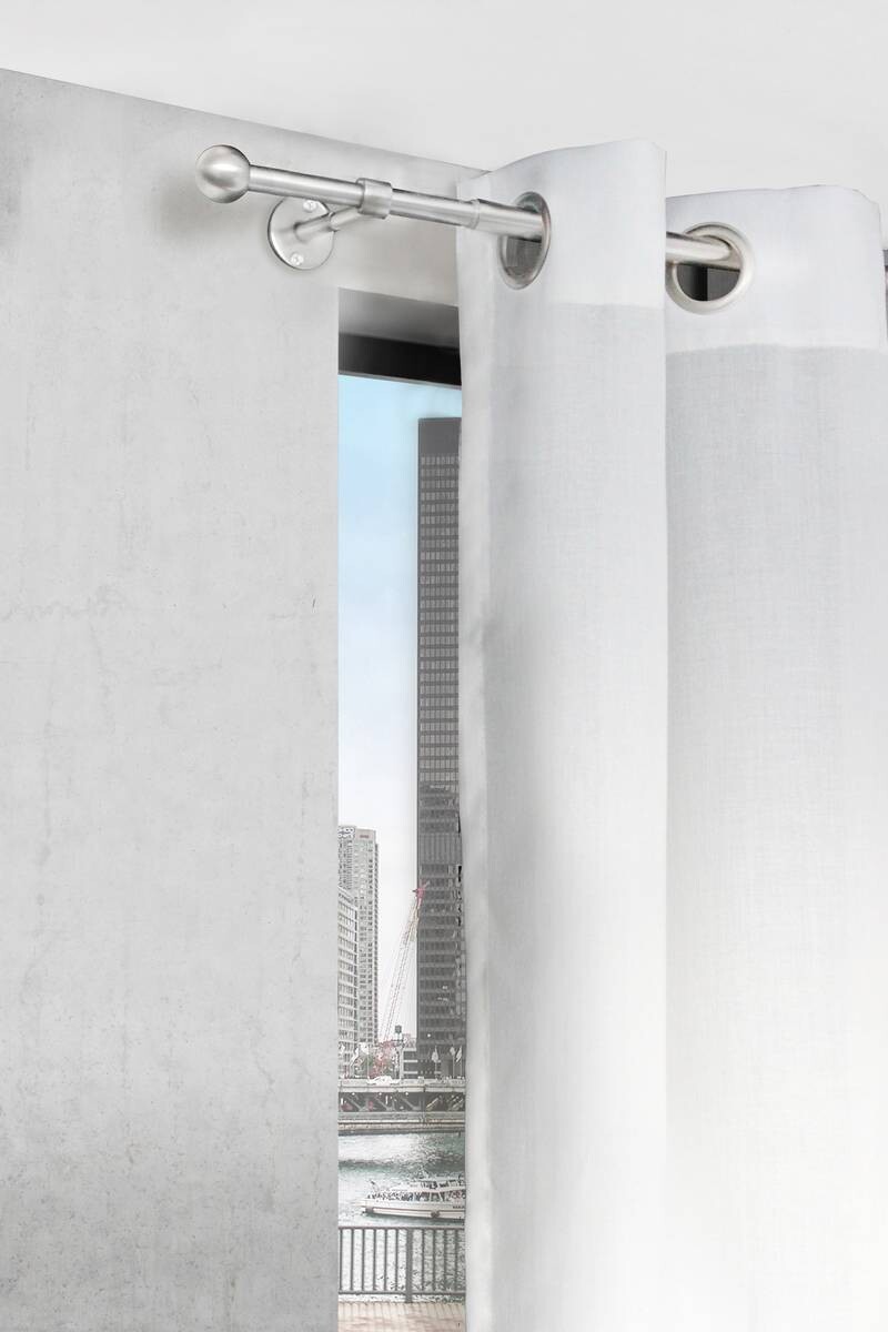 ondeco Stilgarnituren Edelstahloptik Metall L: ca. 210 cm ausziehbar von ca. 120 bis 210 cm 1.0 Läufe