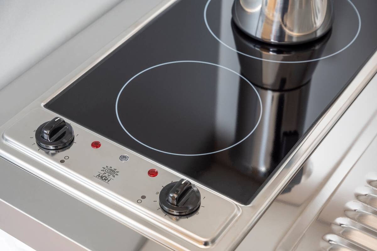 Respekta Schrankküche Economy schwarz matt B/H/T: ca. 104x193x67 cm