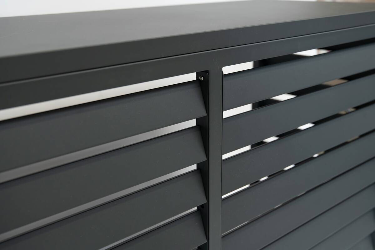 Westmann Verkleidung Wärmepumpe Boxa anthrazit B/H/L: ca. 140x97x56 cm