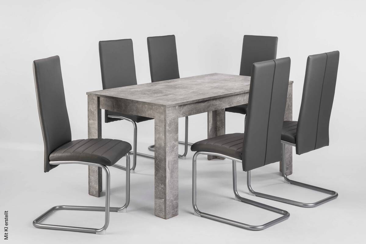 Tisch NEPAL Beton Optik B/H/T: ca. 140x75x80 cm