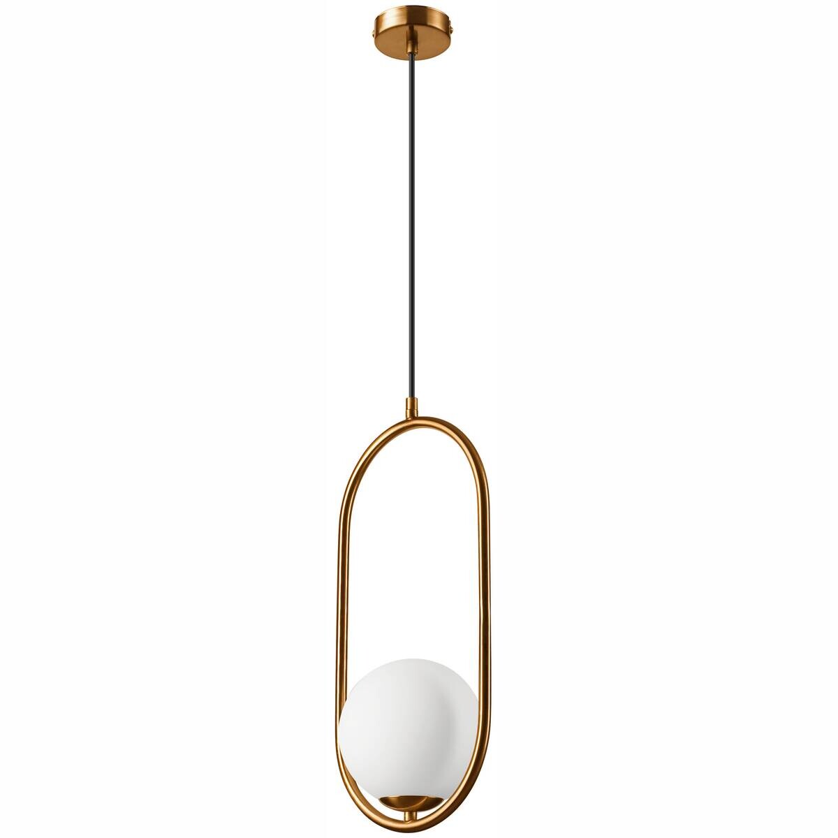 Lamkur Pendelleuchte AMBER 47478 messing Glas Metall H/L: ca. 140x20 cm G9 1 Brennstellen