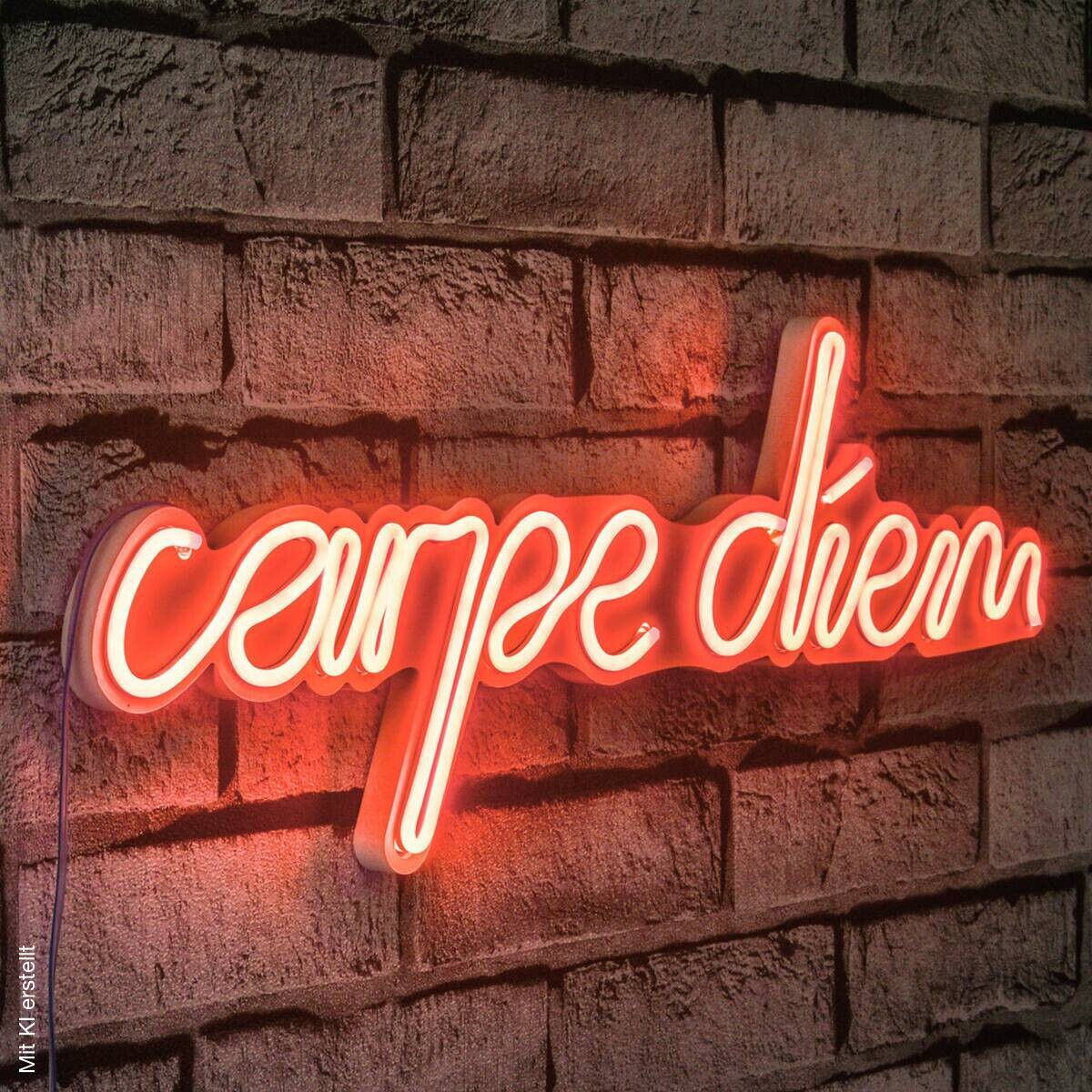 Opviq LED-Wandleuchte rot PVC B/H/T/L: ca. 53x20x2x53 cm